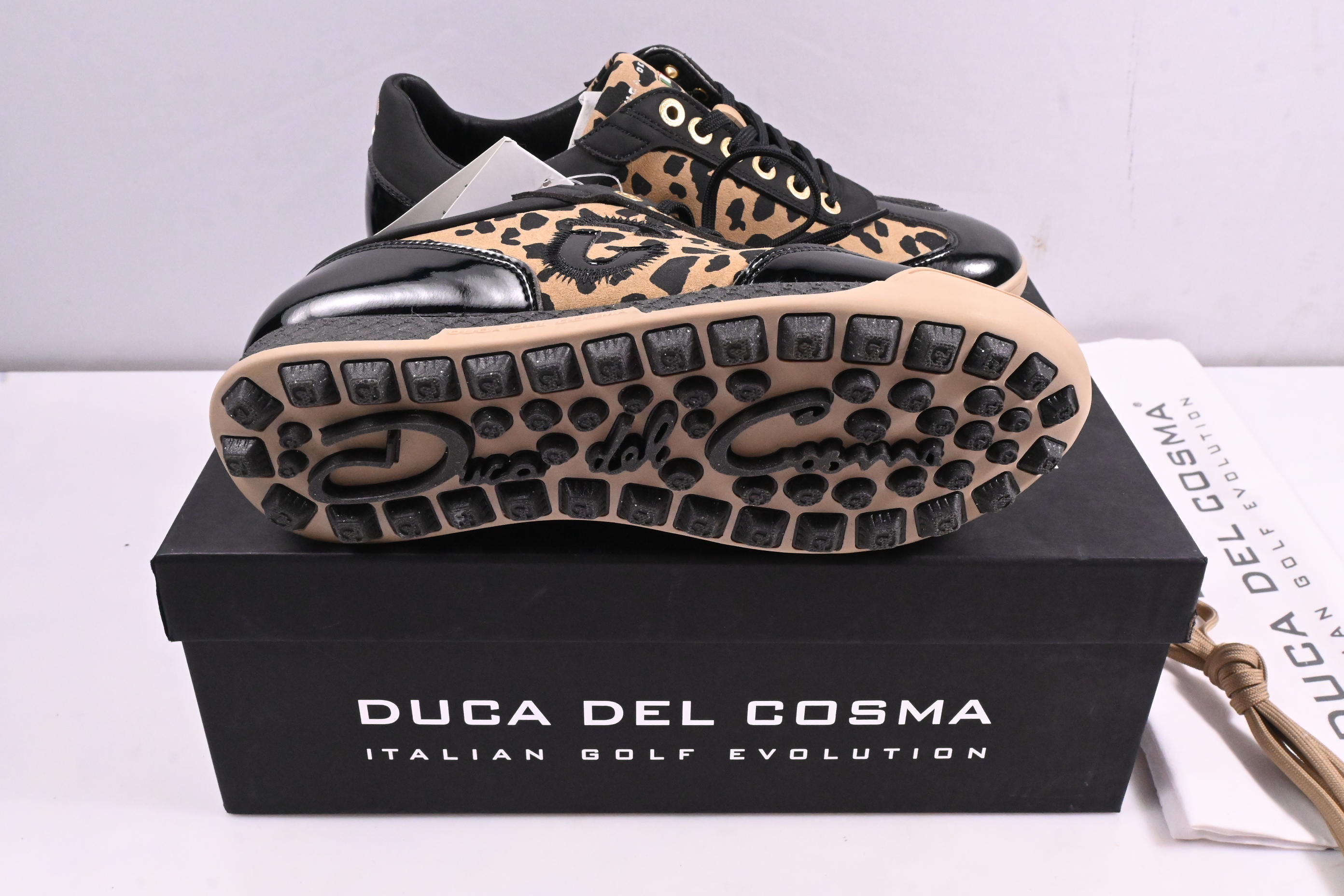 Ladies Duca Del Cosma Aviva Shoes / Size UK 4 / Sand, Black