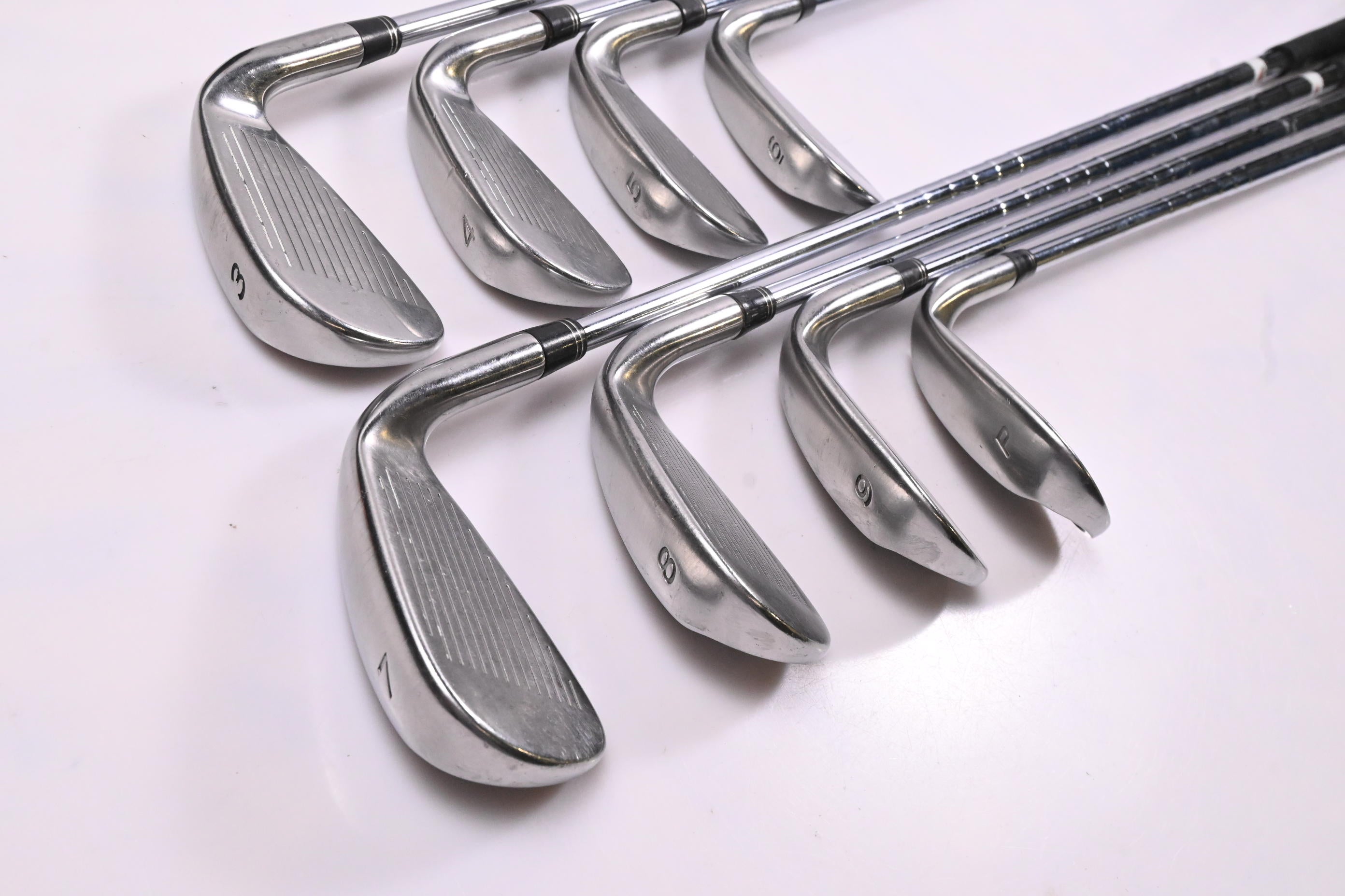 Left Hand Taylormade R7 Irons / 3-PW / Stiff Flex Taylormade 90 Shafts