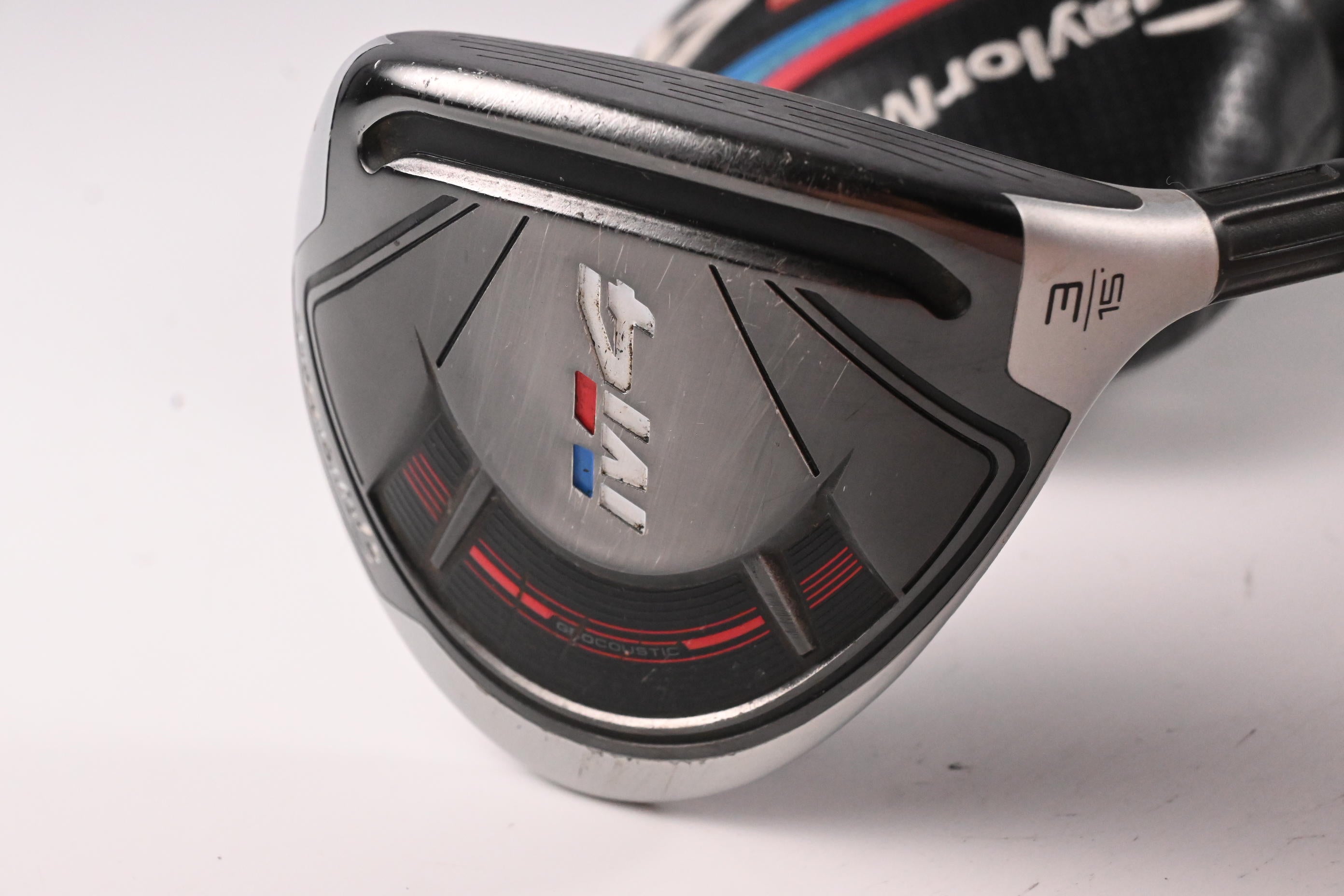 Taylormade M4 #3 Wood / 15 Degree / Stiff Flex Fujikura Atmos Red 6 Shaft