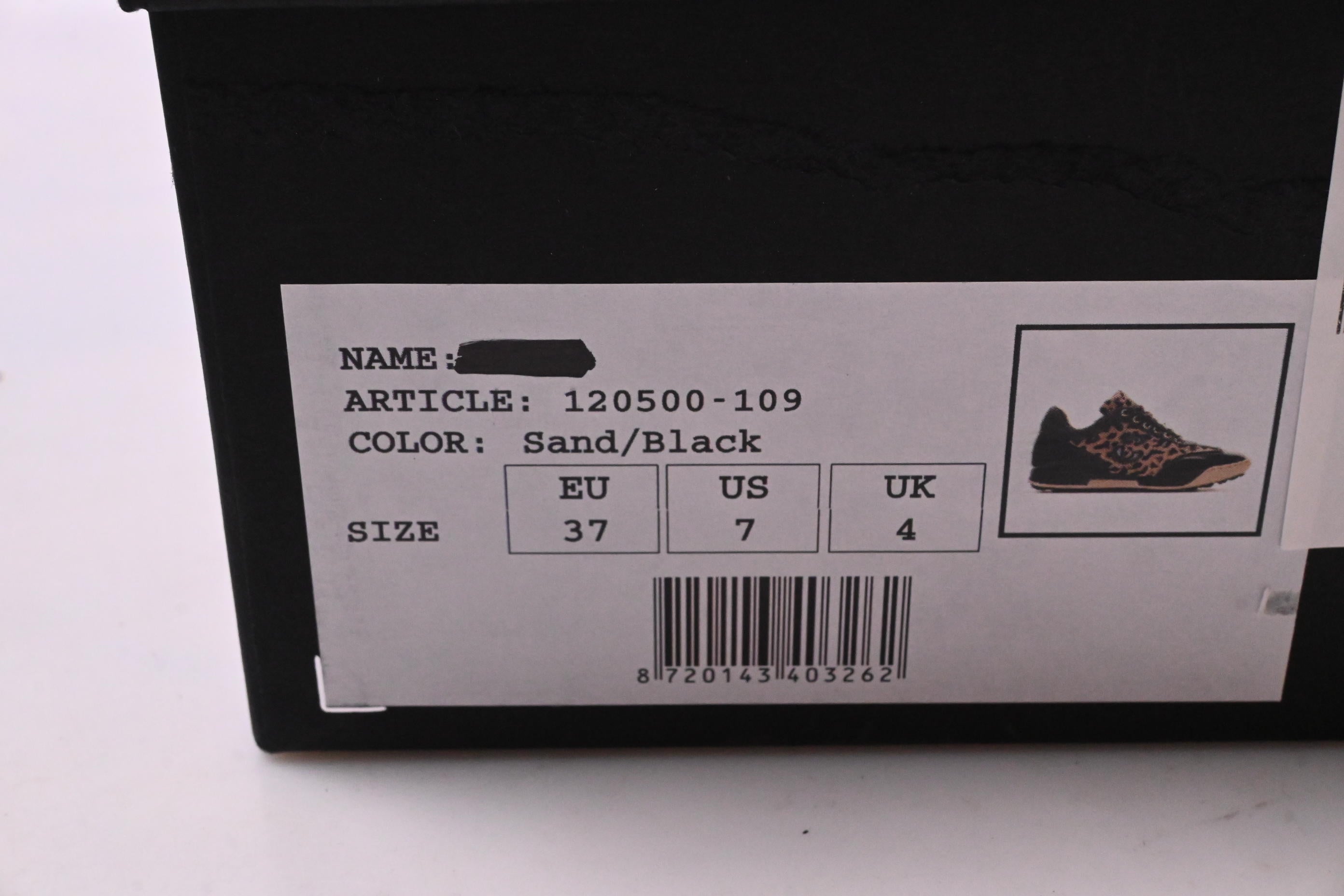 Ladies Duca Del Cosma Aviva Shoes / Size UK 4 / Sand, Black