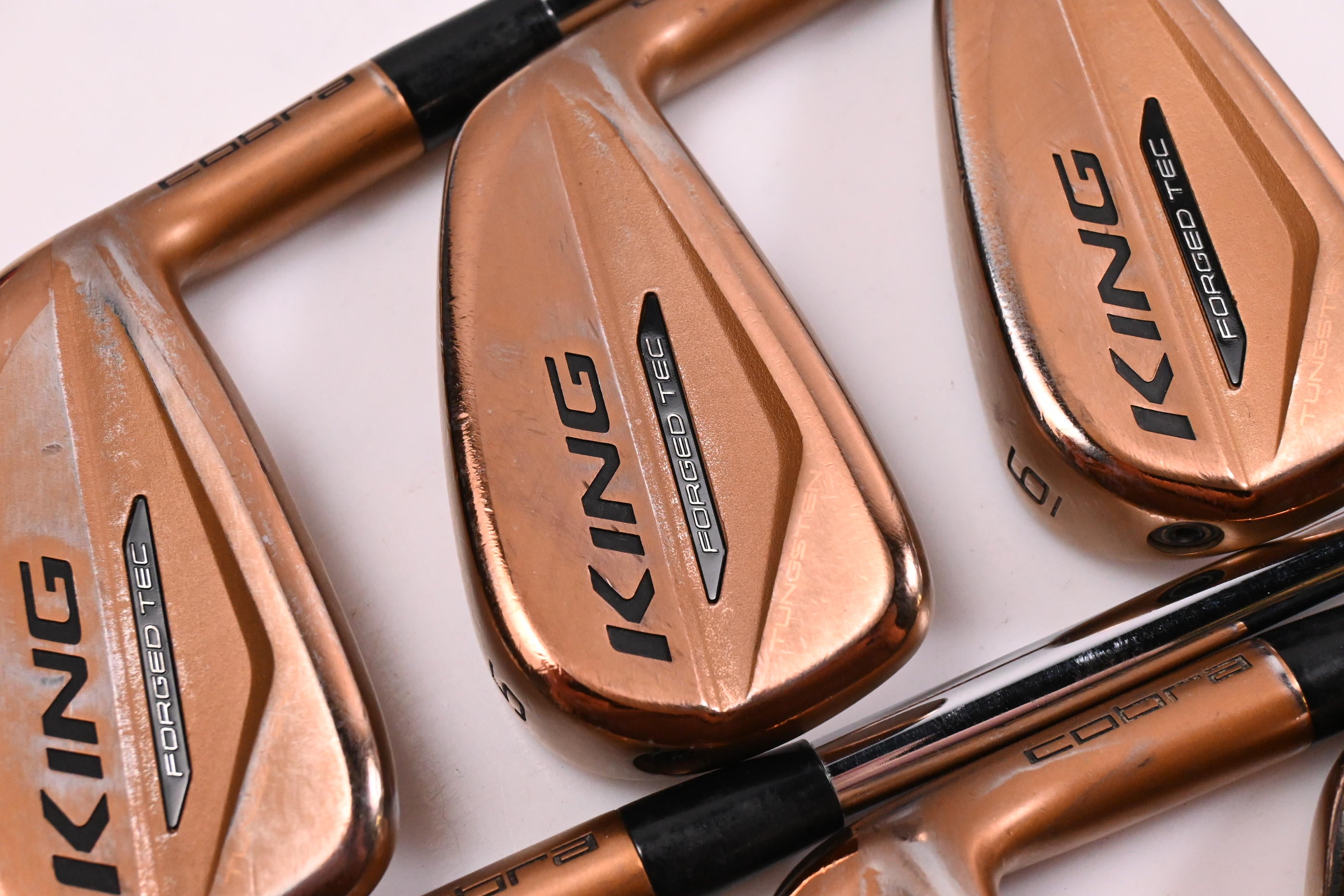 Cobra King Forged Tec Copper Irons / 4-PW / Stiff Flex KBS $-Taper Lite Shafts