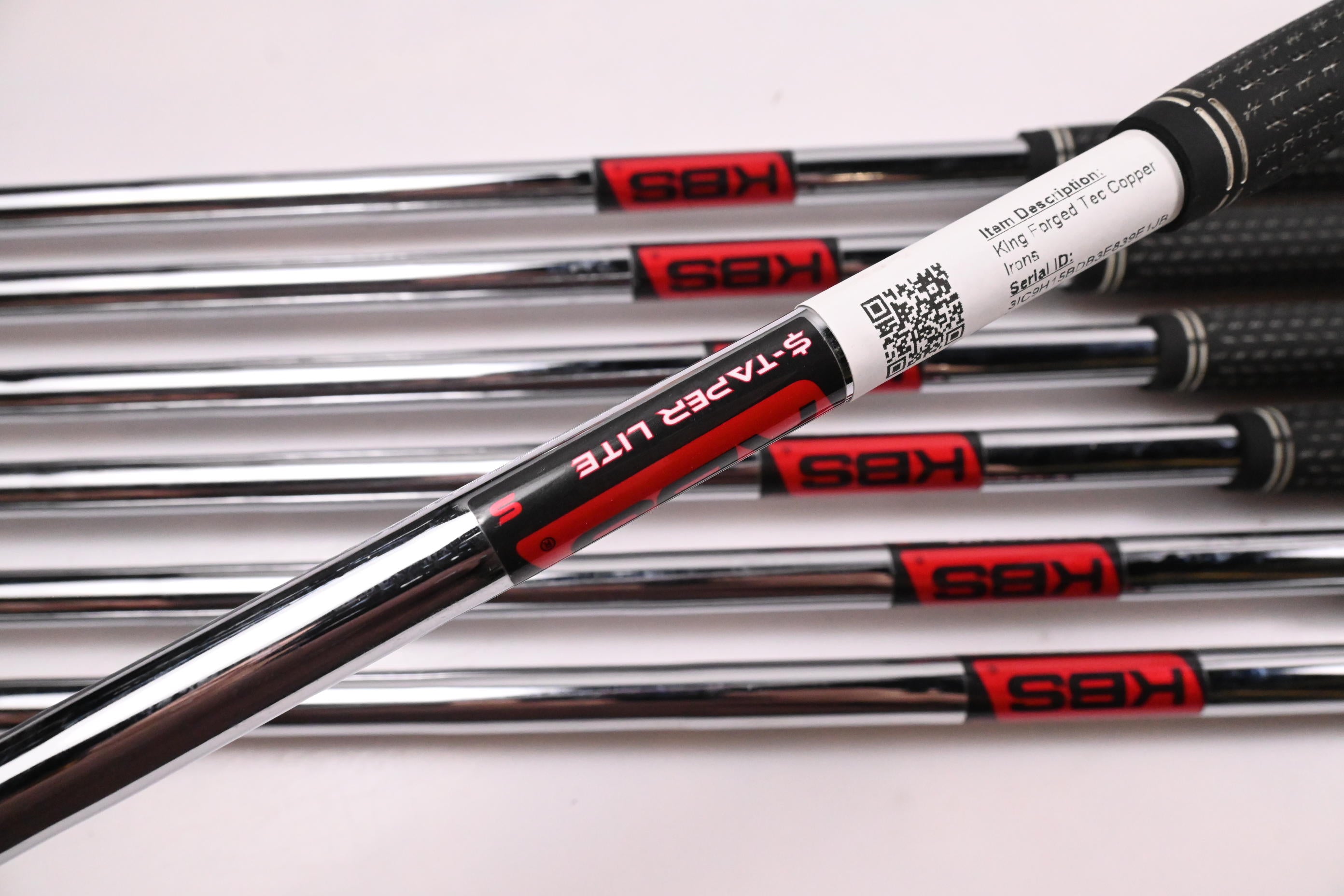 Cobra King Forged Tec Copper Irons / 4-PW / Stiff Flex KBS $-Taper Lite Shafts