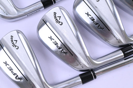 Left Hand Callaway Apex Ti Fusion 250 Irons / 5-PW+GW / Regular Flex Shafts