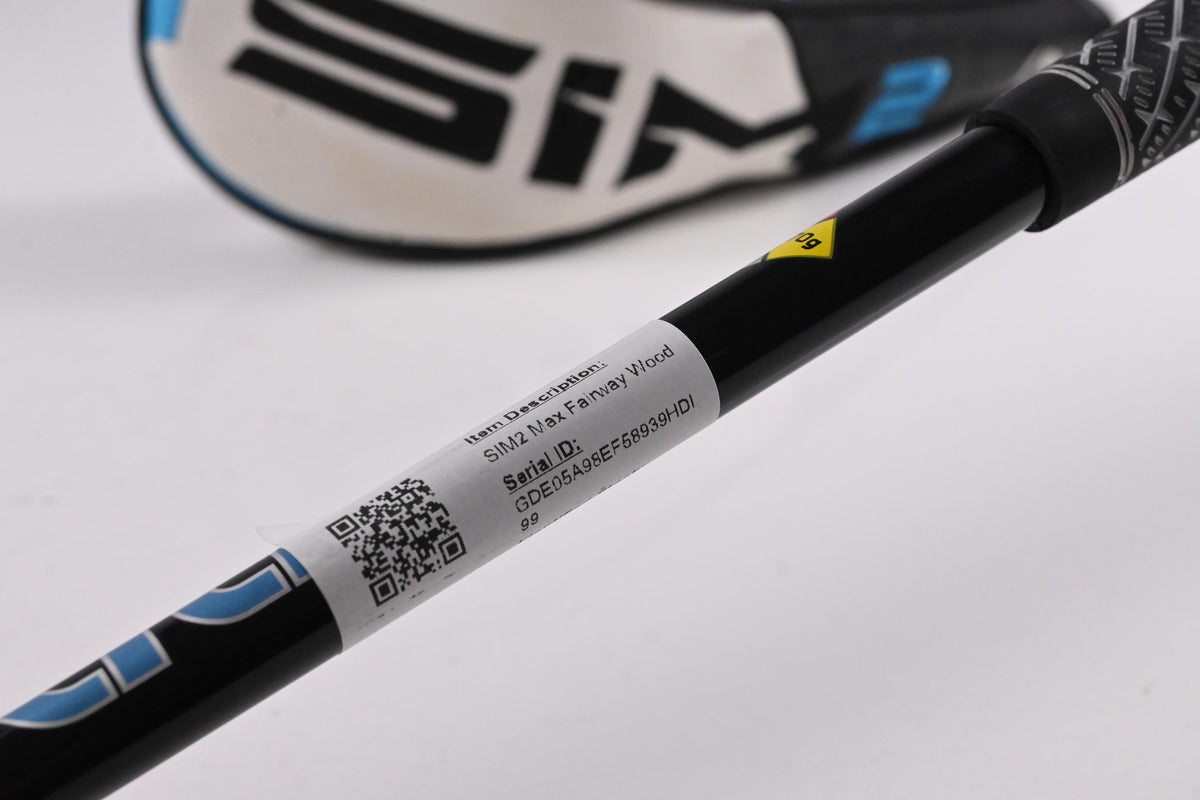 Taylormade SIM2 Max 3HL Wood / 16.5 Degree / Stiff Flex HZRDUS Smoke Blue RDX 70
