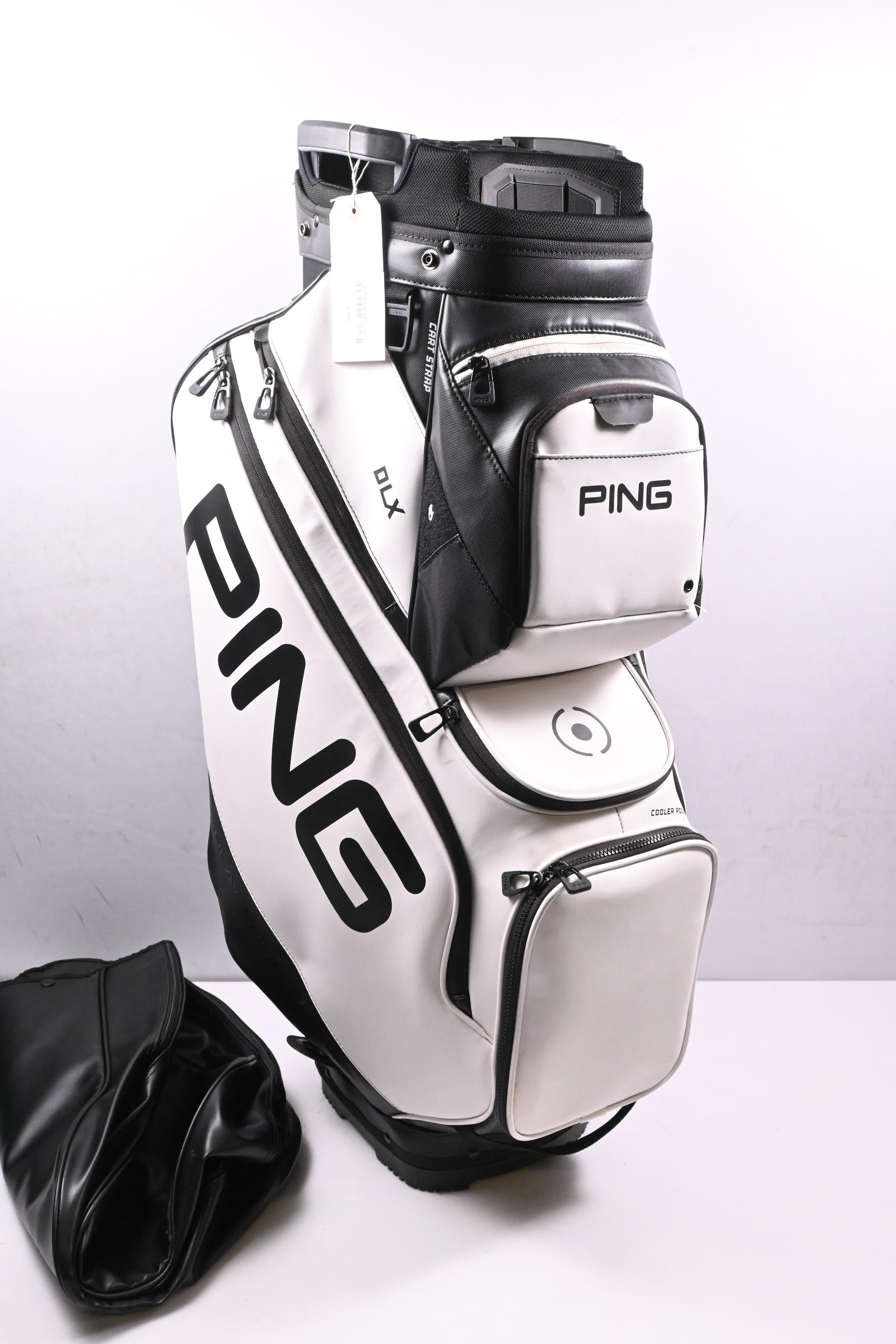 Ping DLX Cart Bag / 15-Way Divider / Black, White