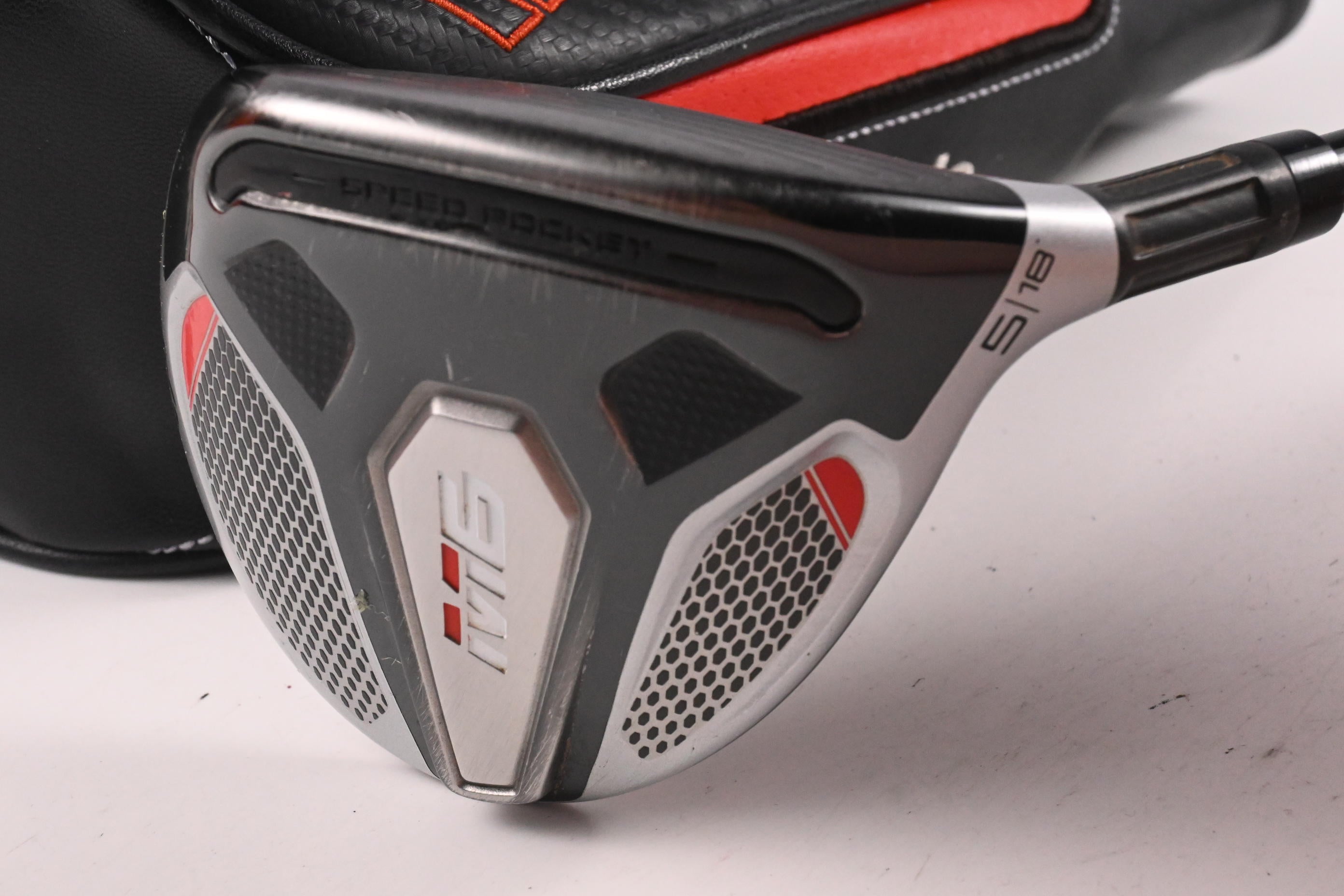 Taylormade M6 #5 Wood / 18 Degree / Stiff Flex Fujikura Atmos Orange 6 Shaft