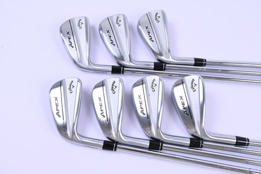 Left Hand Callaway Apex Ti Fusion 250 Irons / 5-PW+GW / Regular Flex Shafts