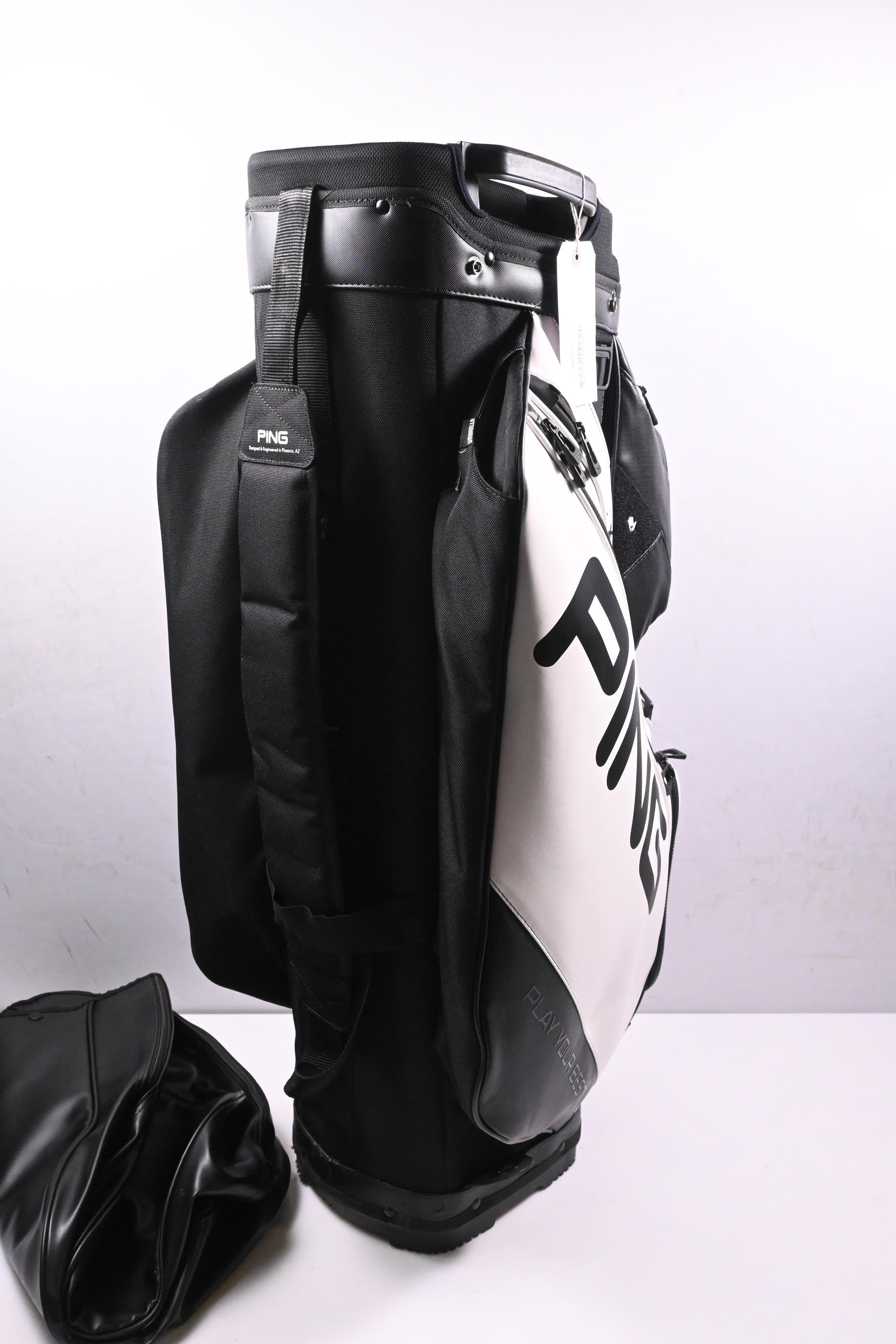 Ping DLX Cart Bag / 15-Way Divider / Black, White
