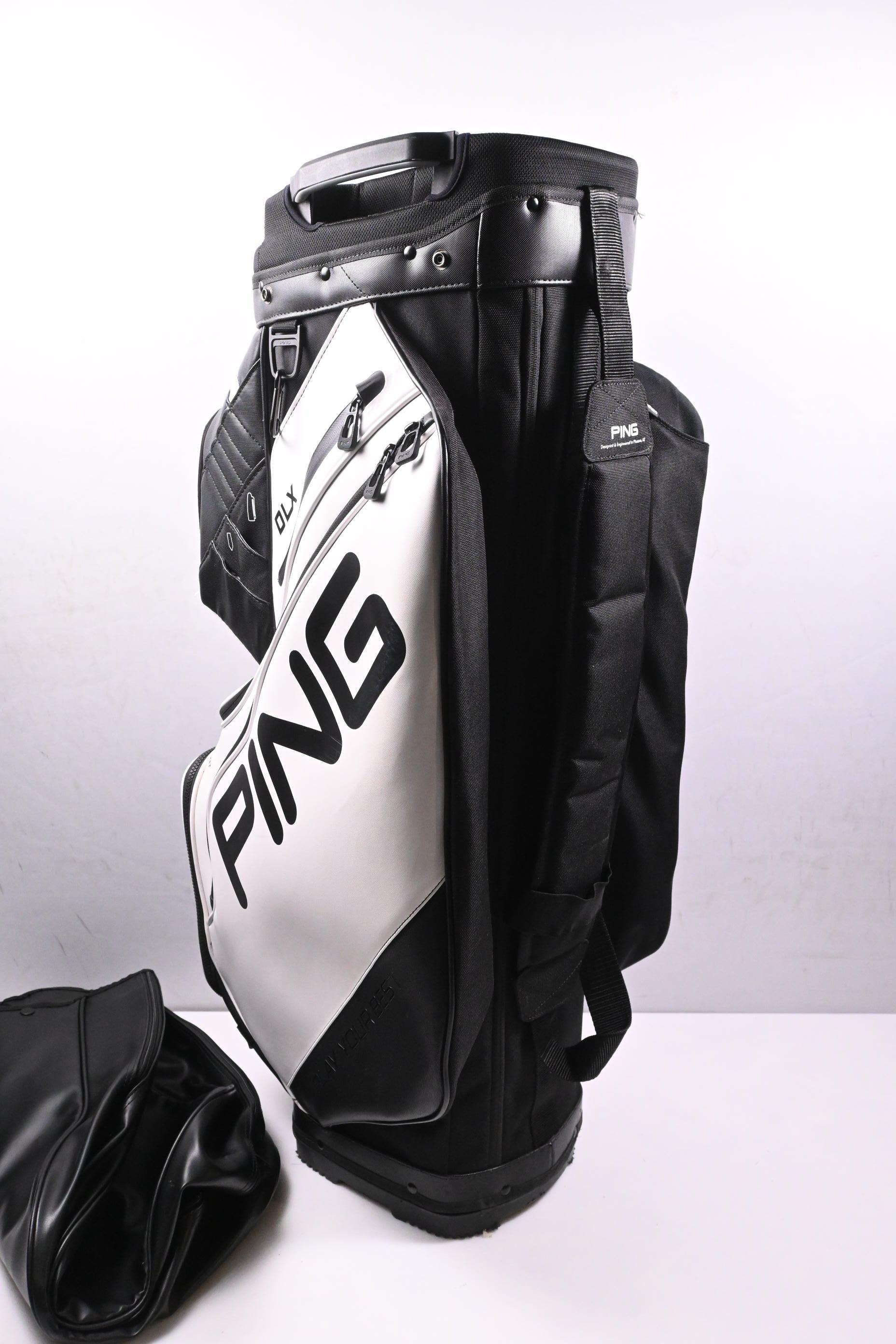 Ping DLX Cart Bag / 15-Way Divider / Black, White