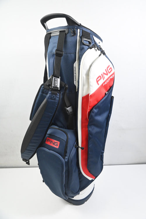 Ping Hoofer Stand Bag / 5-Way Divider / Navy, White, Red