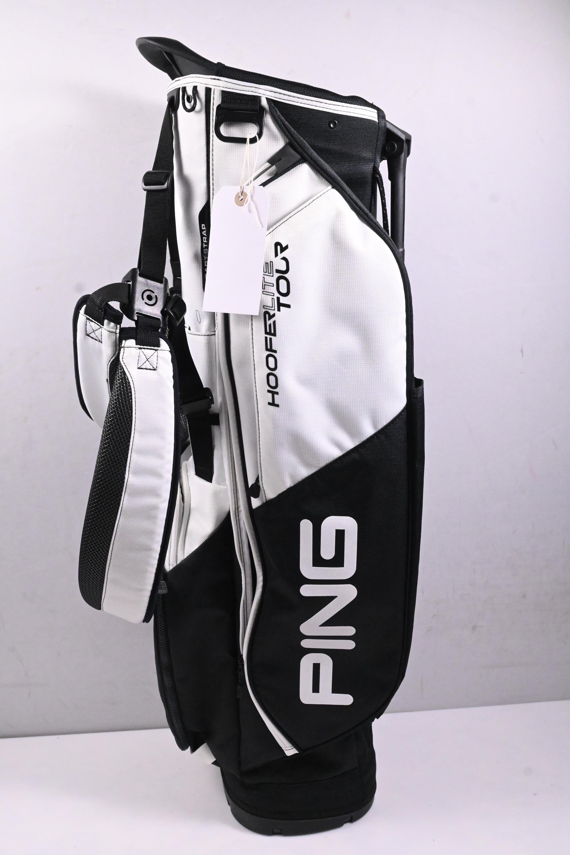 Ping Hoofer Lite Tour Stand Bag / 4-Way Divider / Black, White