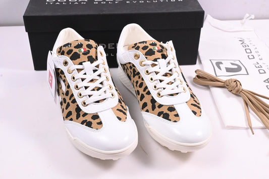 Ladies Duca Del Cosma King Cheetah Shoes / Size UK 5 / White