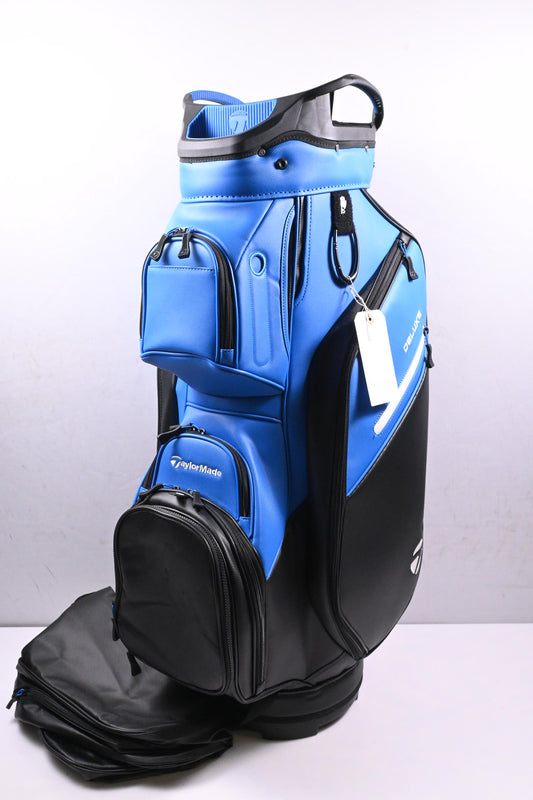 Taylormade Deluxe Cart Bag / 14-Way Divider / Black, Blue