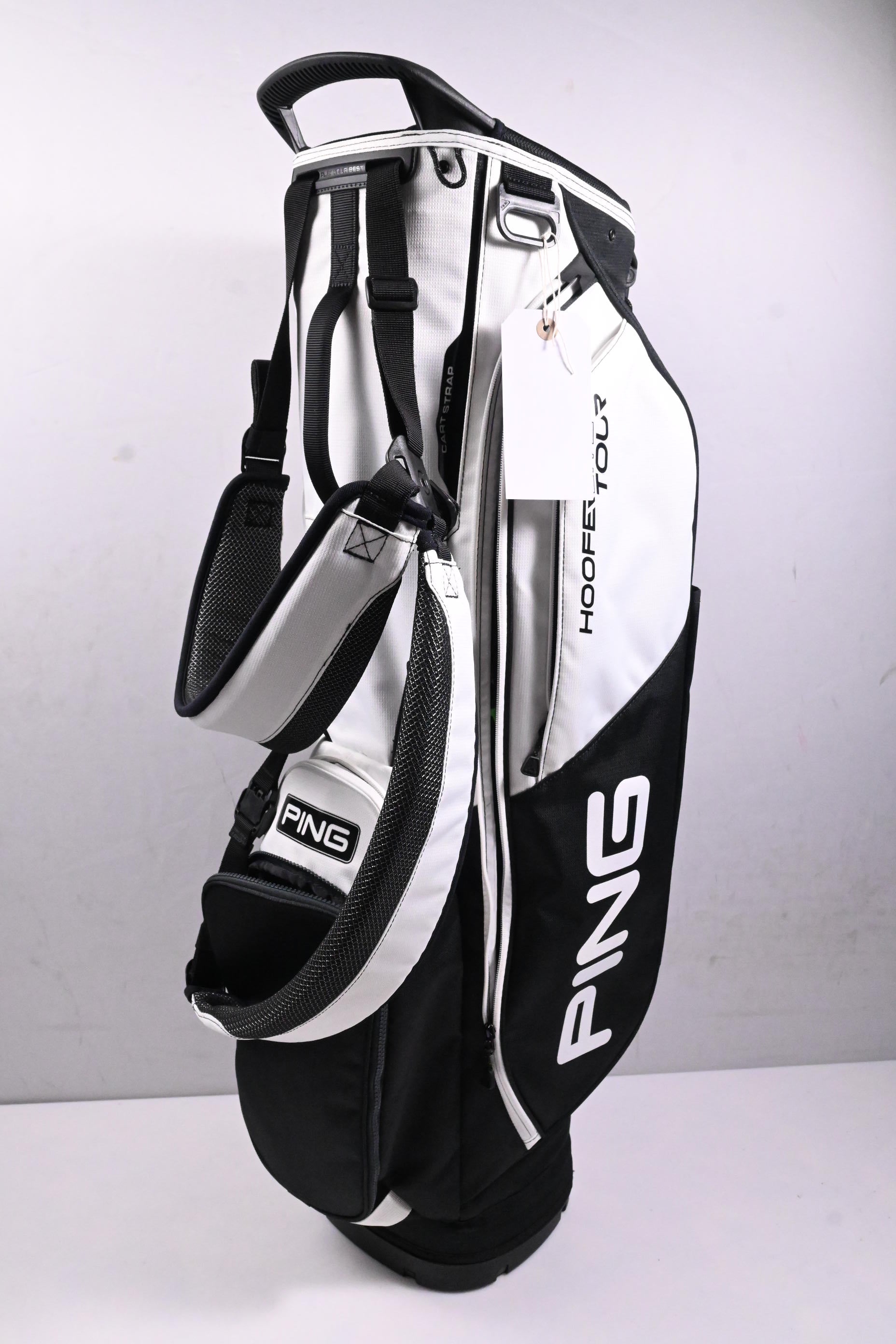 Ping Hoofer Lite Tour Stand Bag / 4-Way Divider / Black, White