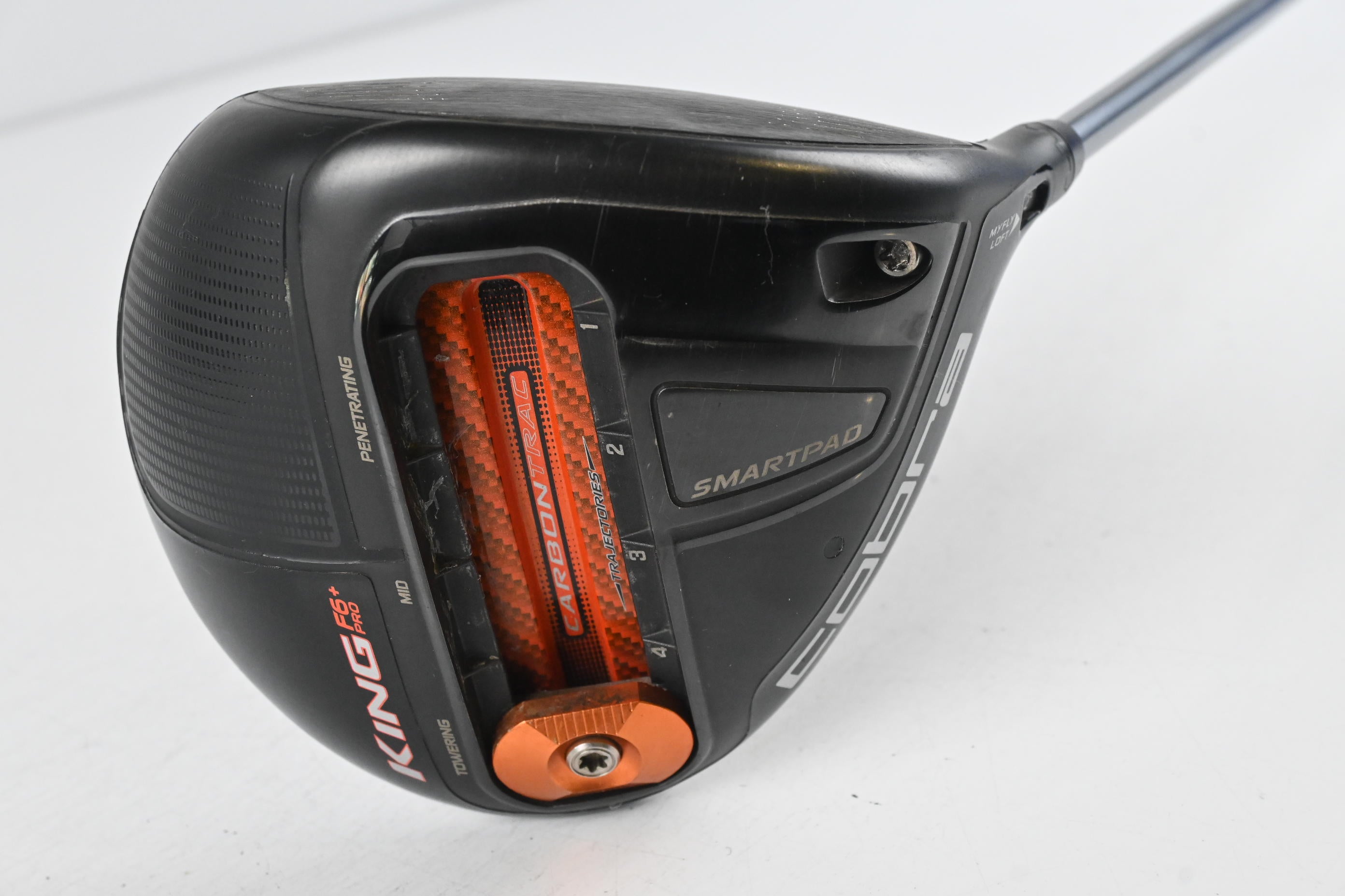 Cobra King F6+ Driver / 9-12 Degree / Stiff Flex Matrix Ozik Black Tie M4 65
