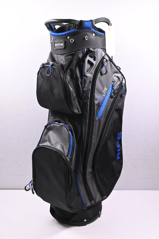 Rife RF Lite Cart Bag / 14-Way Divider / Black, Blue