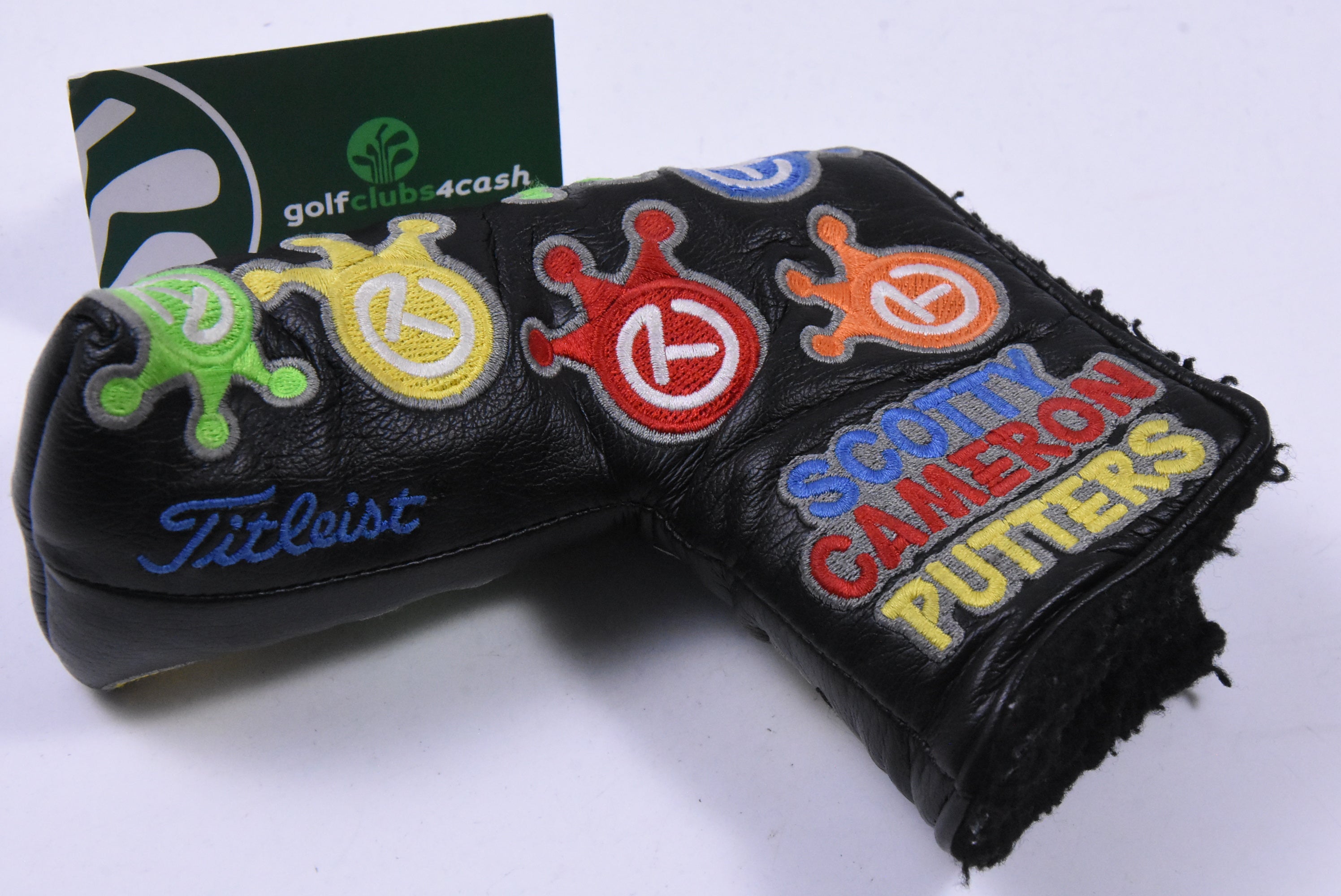 Scotty Cameron Circle T Dancing Crowns Rainbow Putter Cover / Blade / Black