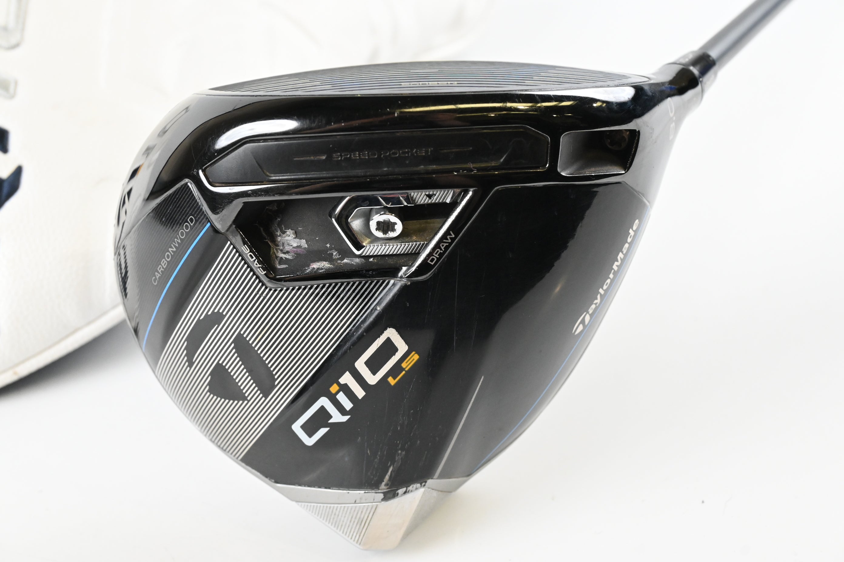 Taylormade Qi10 LS Driver / 8 Degree / Stiff Flex HZRDUS Smoke Yellow 70 Shaft