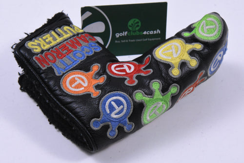 Scotty Cameron Circle T Dancing Crowns Rainbow Putter Cover / Blade / Black