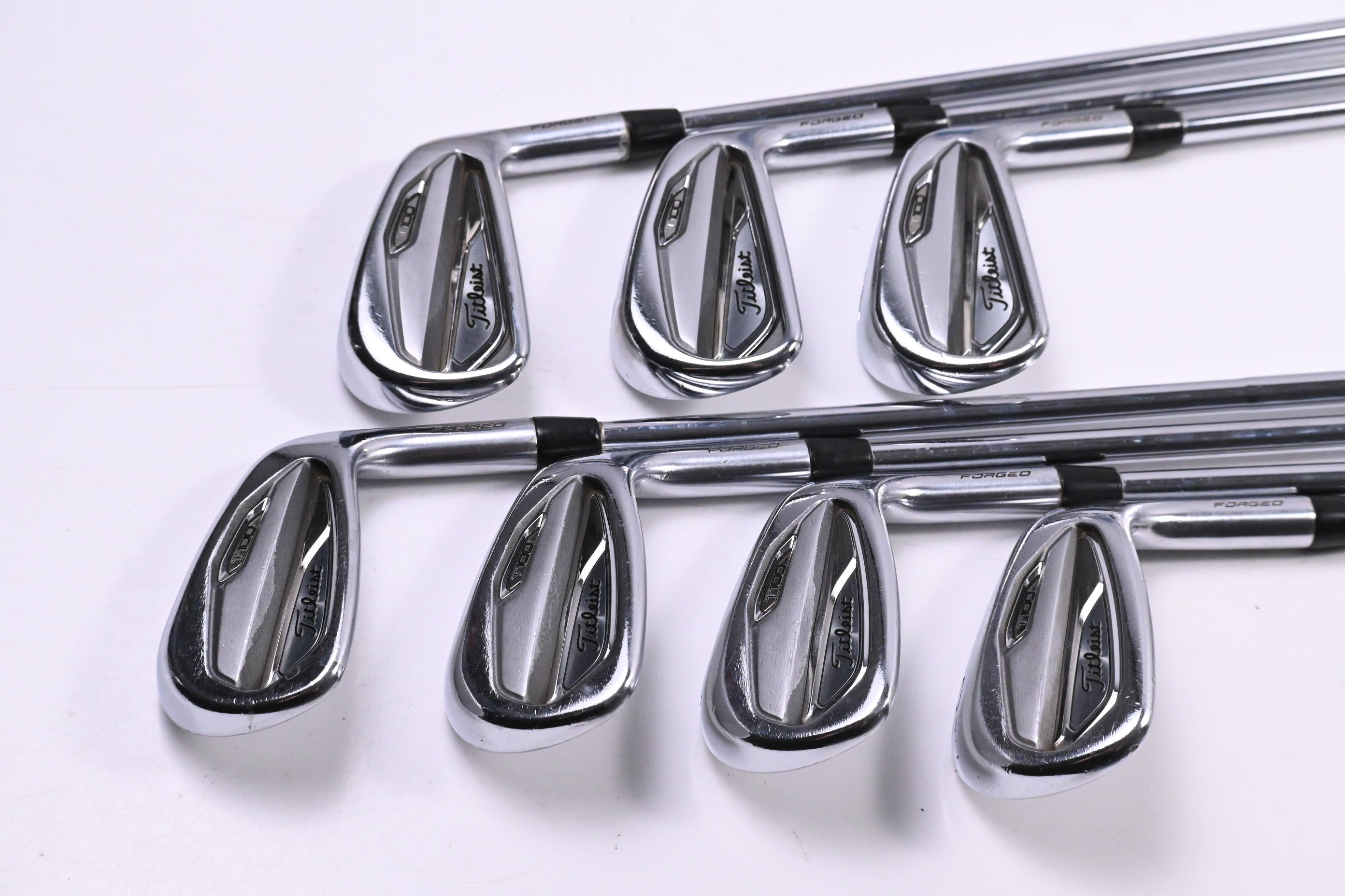 Titleist T100 2019 Irons / 5-PW+50° / Stiff Flex Elevate ETS 115 Shafts