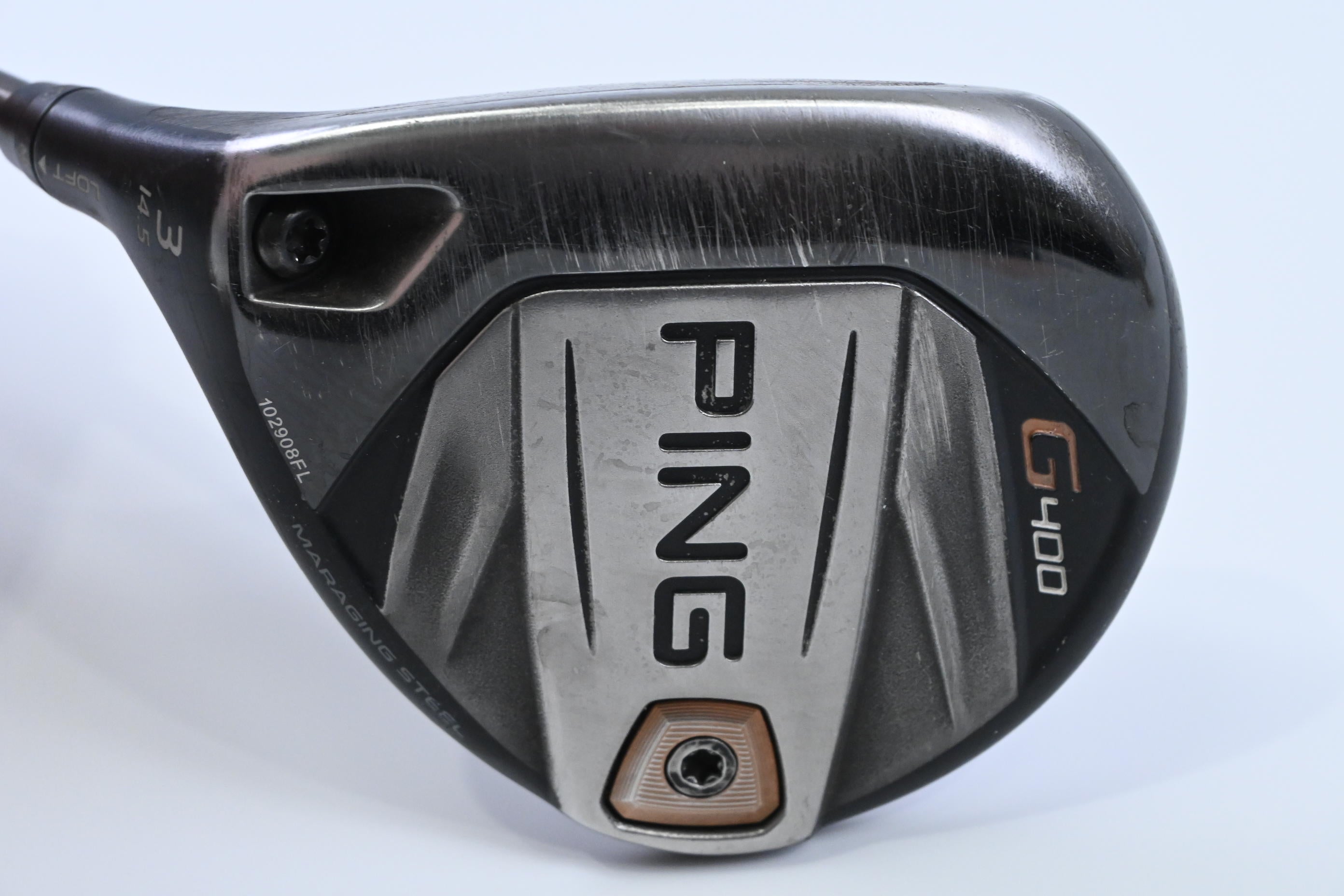 Left Hand Ping G400 #3 Wood / 14.5 Degree / Stiff Flex Ping Alta CB 65 Shaft