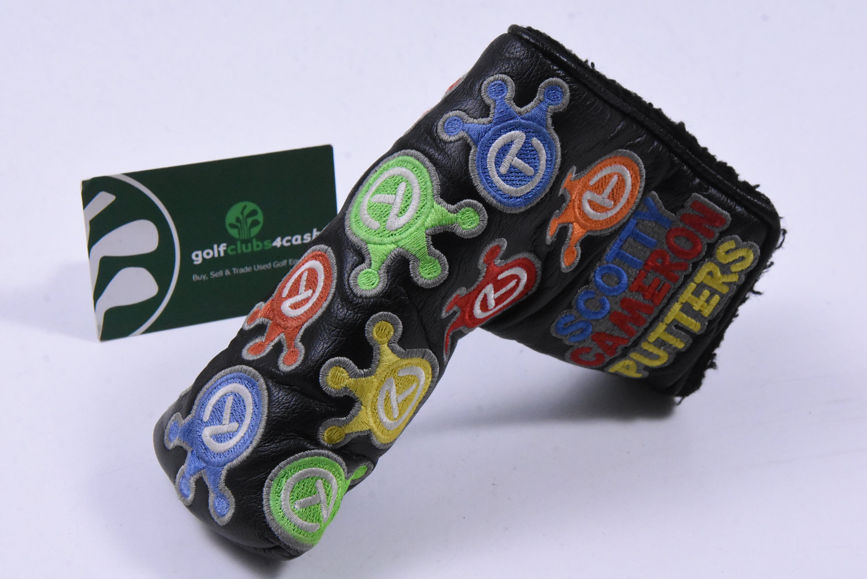 Scotty Cameron Circle T Dancing Crowns Rainbow Putter Cover / Blade / Black