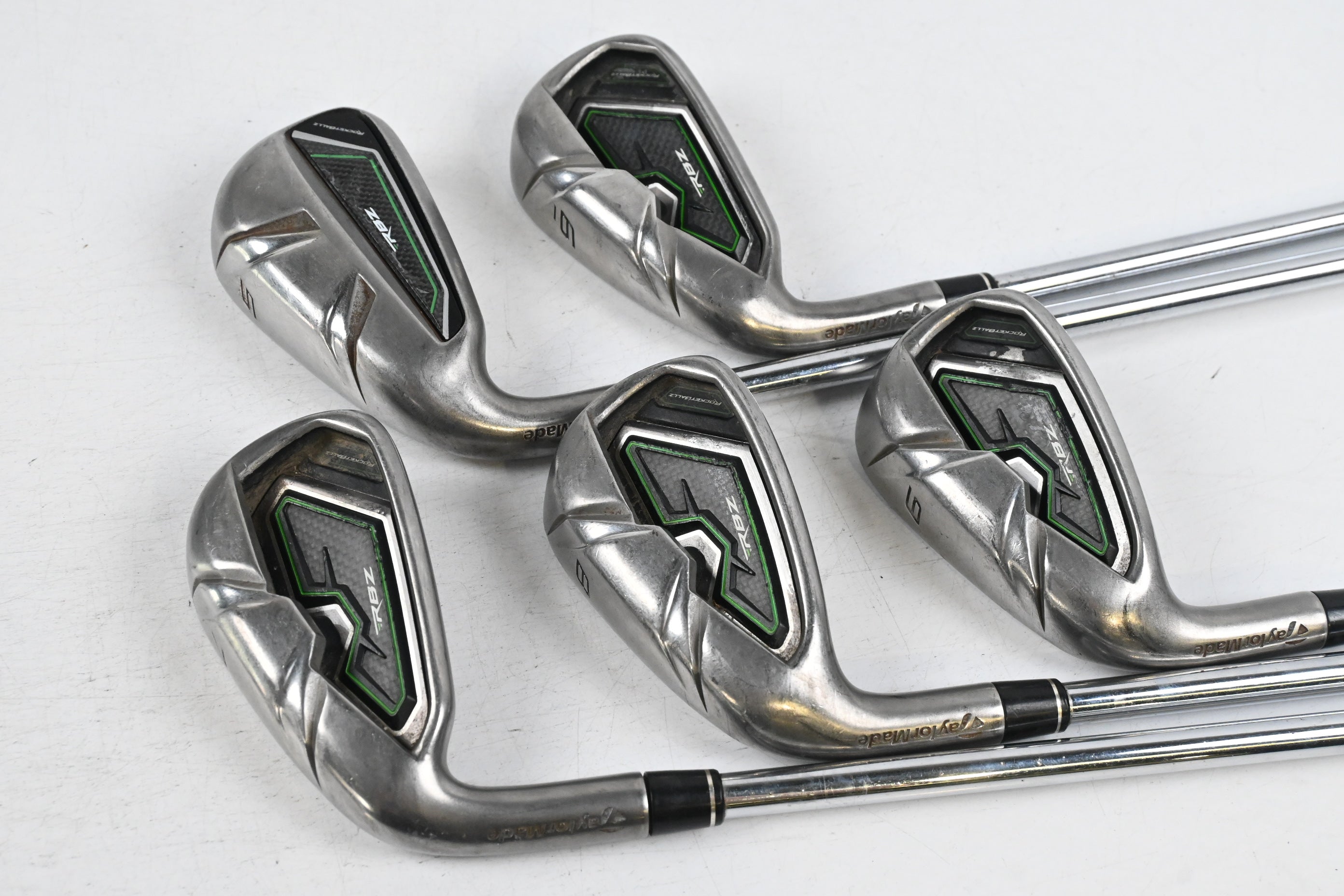 Left Hand Taylormade RBZ Irons / 5-9i / Regular Flex RBZ Shafts