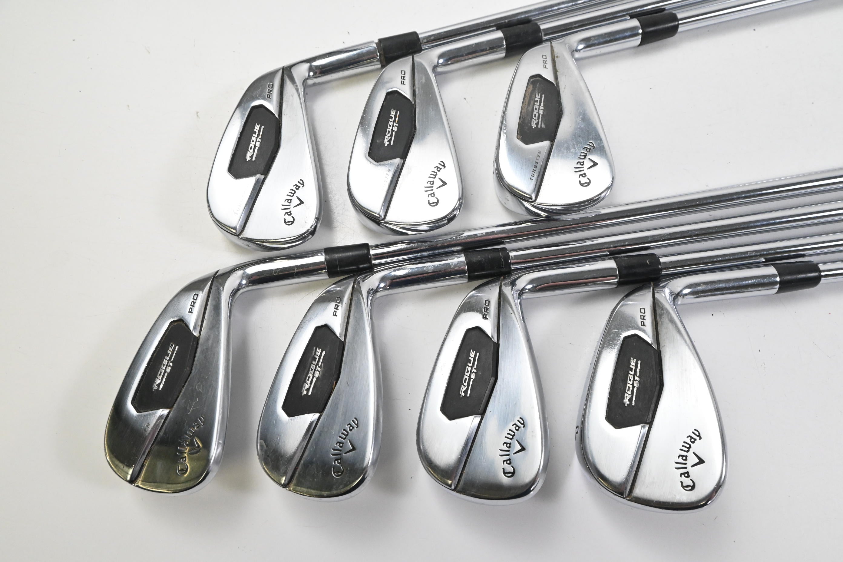 Callaway Rogue ST Pro Irons / 4-PW / X-Flex Project X Rifle Tour Flighted 105