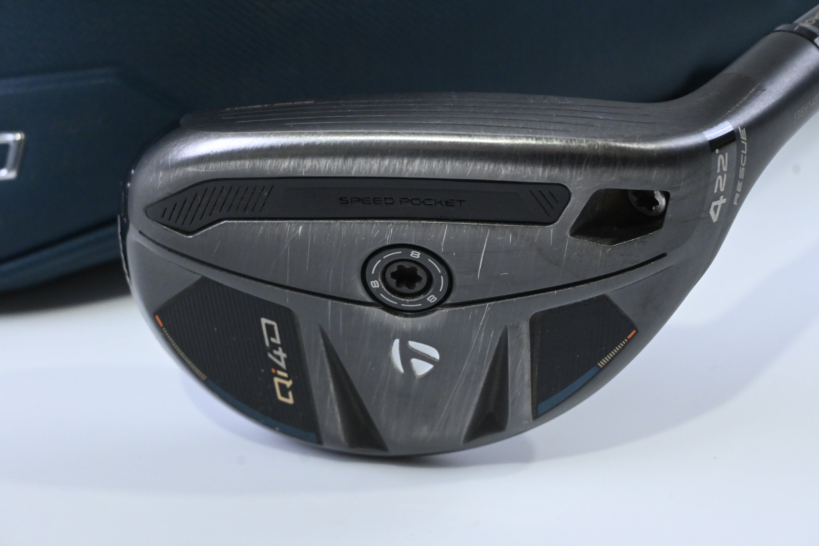 Taylormade Qi4D #4 Hybrid / 22 Degree / Stiff Flex KBS Reax White 75 Shaft