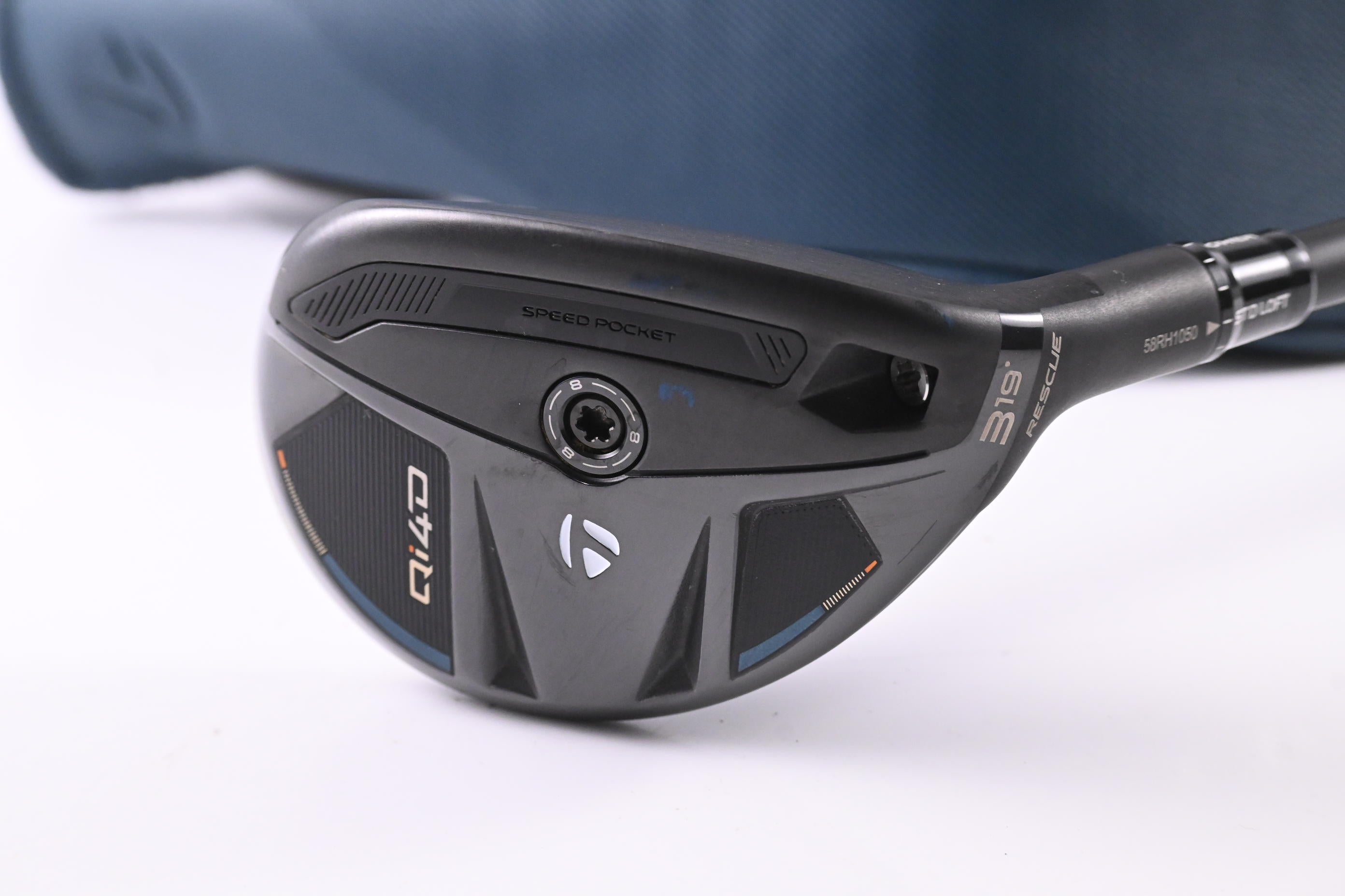 Taylormade Qi4D #3 Hybrid / 19 Degree / Stiff Flex KBS Reax 75 Shaft