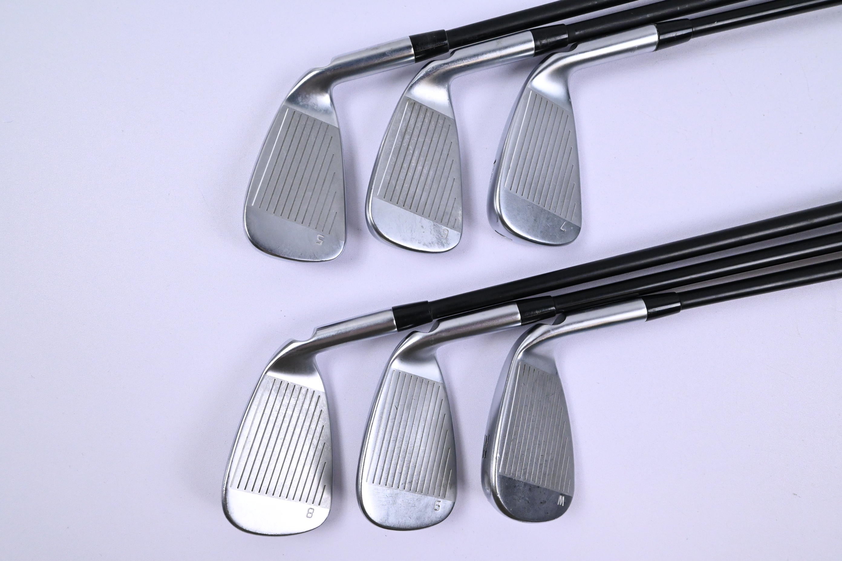 Left Hand Ping G430 Irons / 5-PW / Orange Dot / Senior Flex Alta CB Black