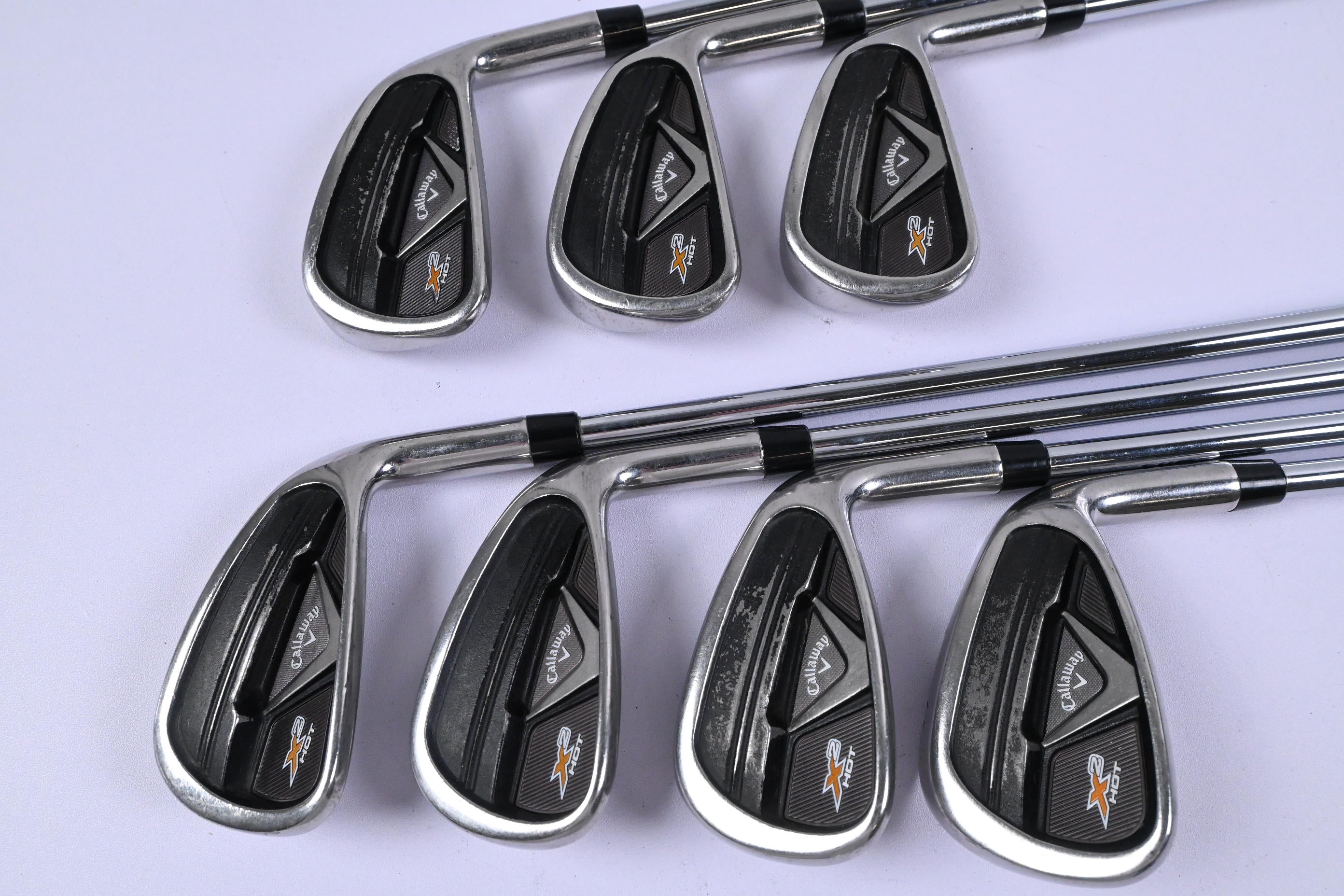 Callaway X2 Hot Pro Irons / 4-PW / Stiff Flex Project X 95 Rifle Shafts