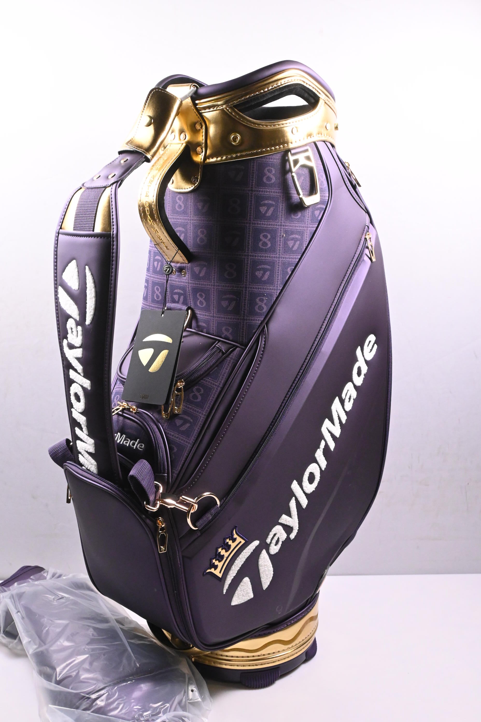 Taylormade British Open Tour Bag / 6-Way Divider / Purple, Gold