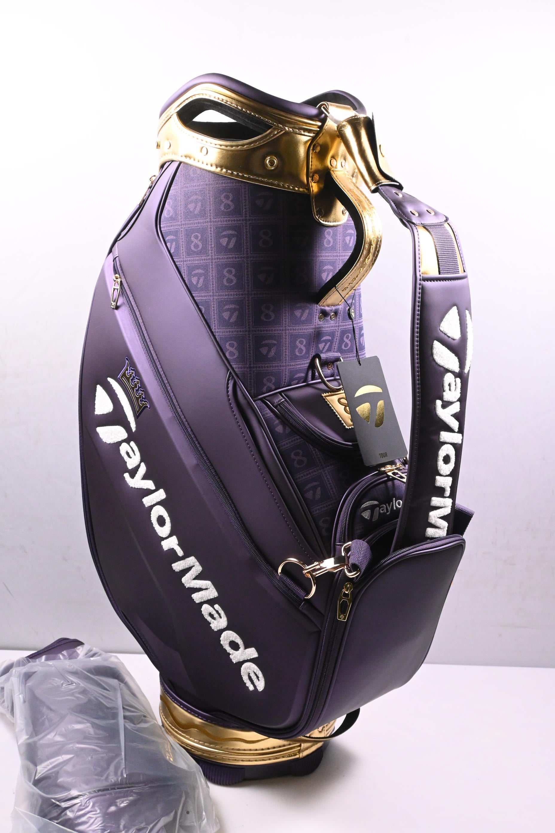 Taylormade British Open Tour Bag / 6-Way Divider / Purple, Gold