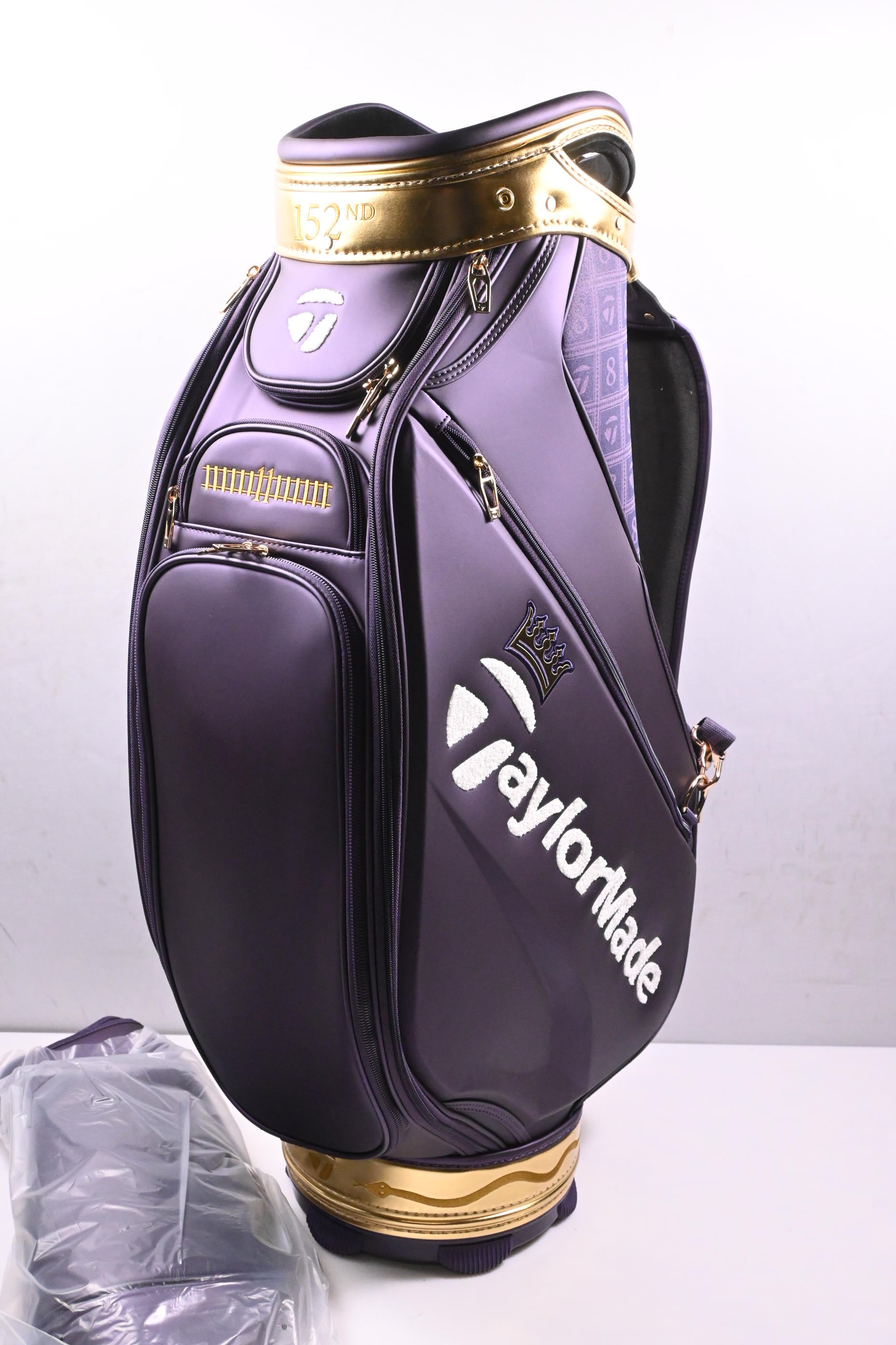 Taylormade British Open Tour Bag / 6-Way Divider / Purple, Gold