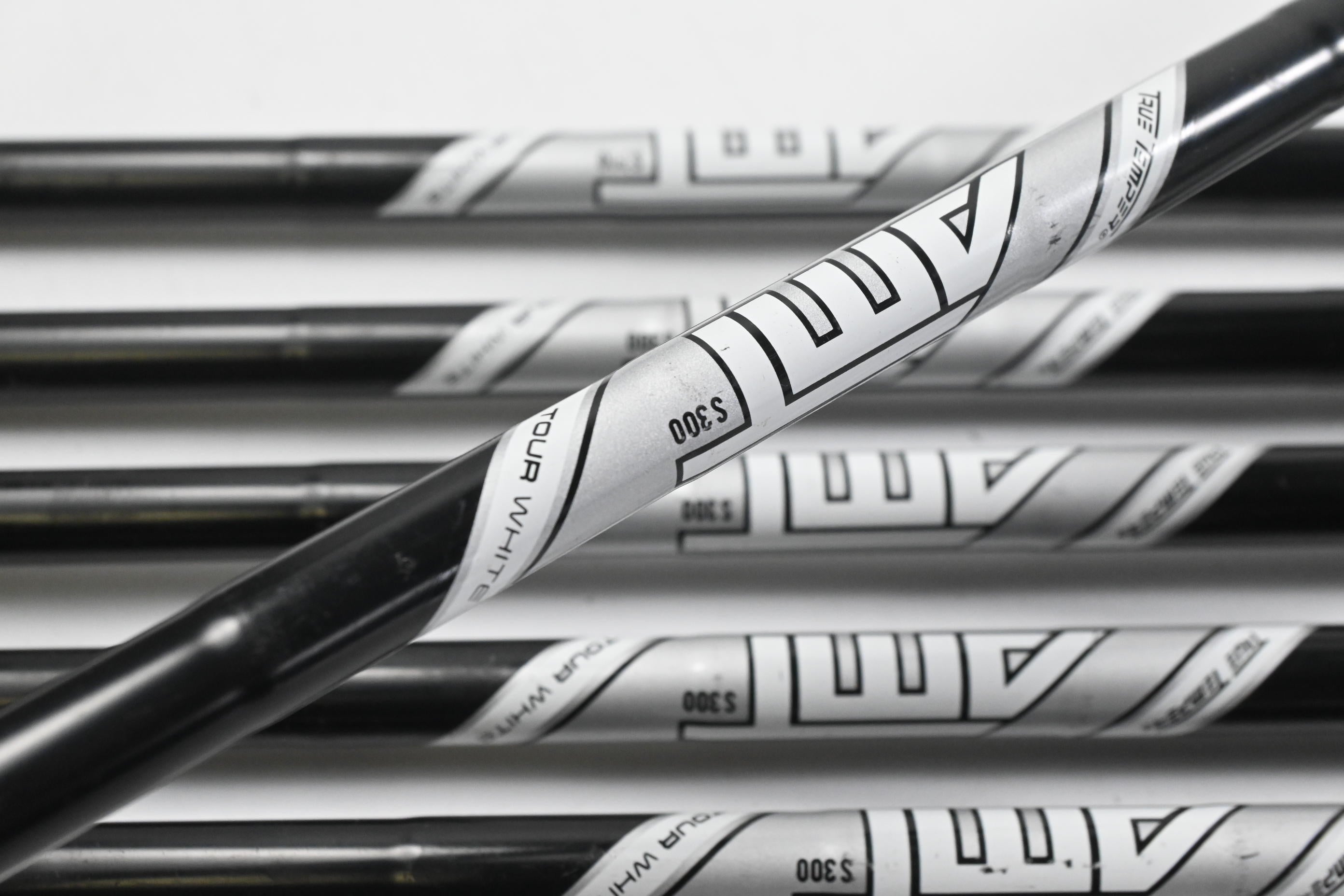 Cobra King Forged Tec Black Irons / 4-9i / Stiff Flex AMT Tour White S300 Shafts