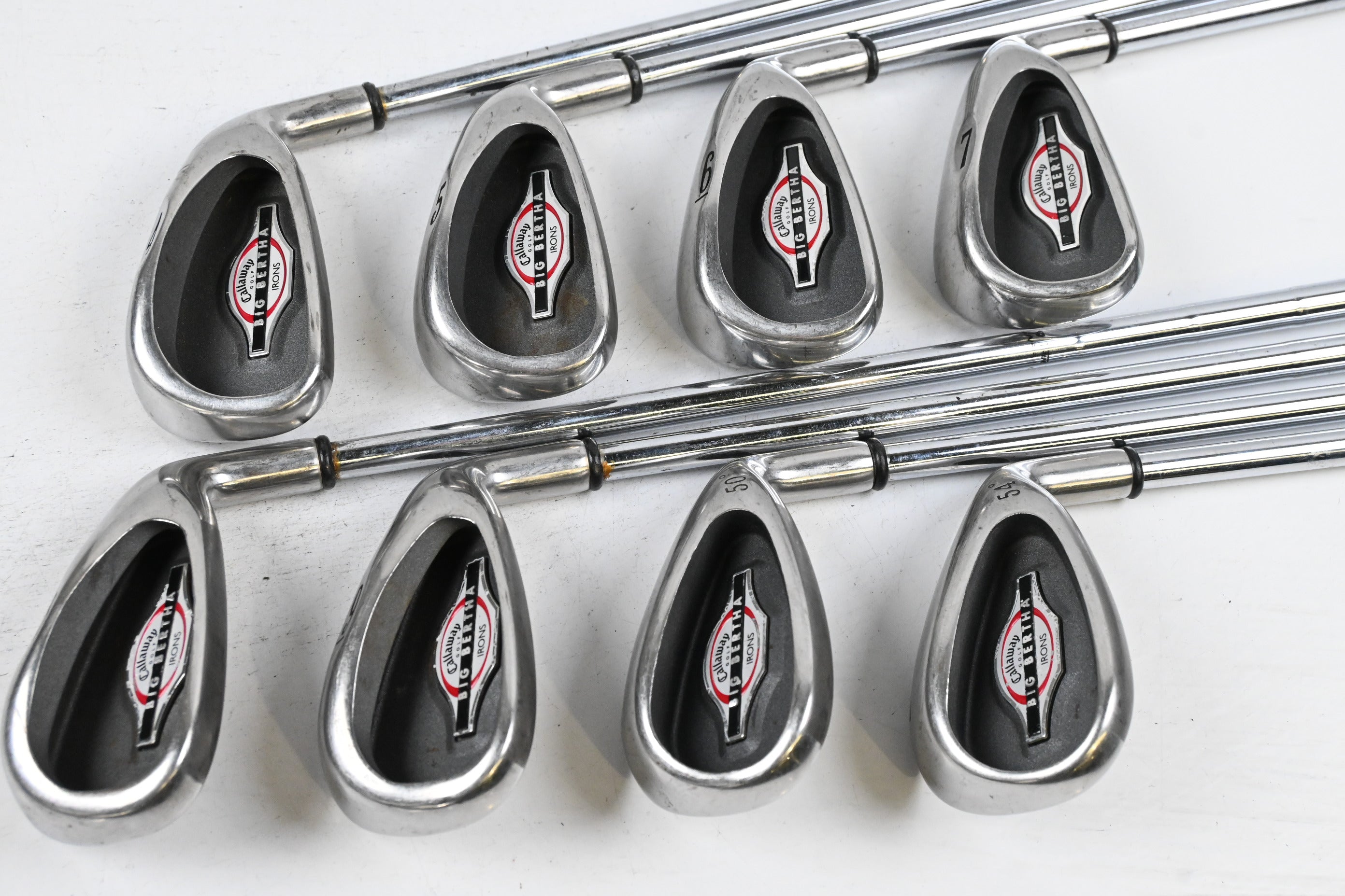 Callaway Big Bertha 2002 Irons / 4-PW+SW / Uniflex Big Bertha Shafts