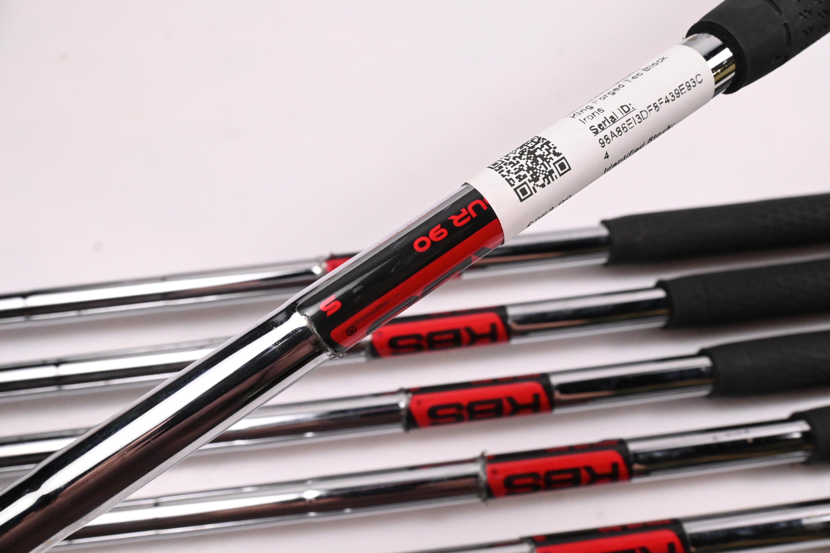 Cobra King Forged Tec Black Irons / 4-9I / Stiff Flex KBS Tour 90 Shafts