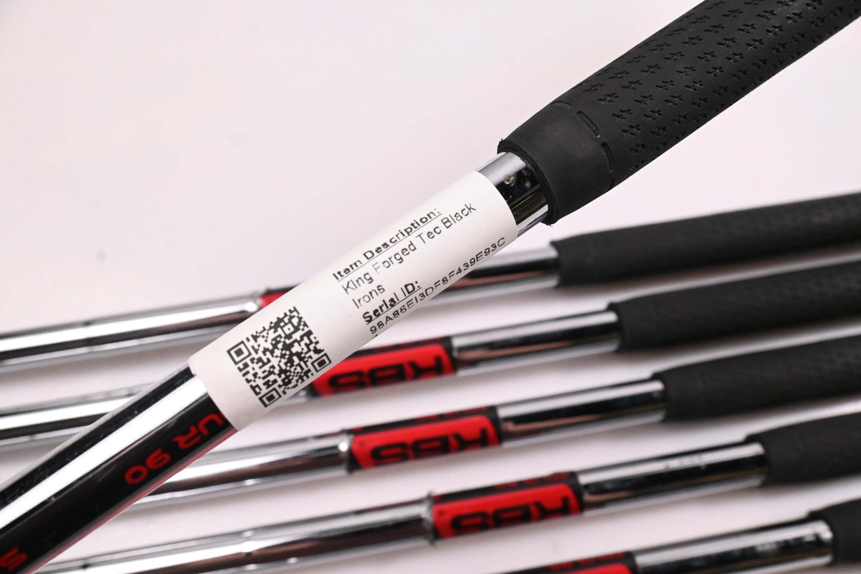 Cobra King Forged Tec Black Irons / 4-9I / Stiff Flex KBS Tour 90 Shafts