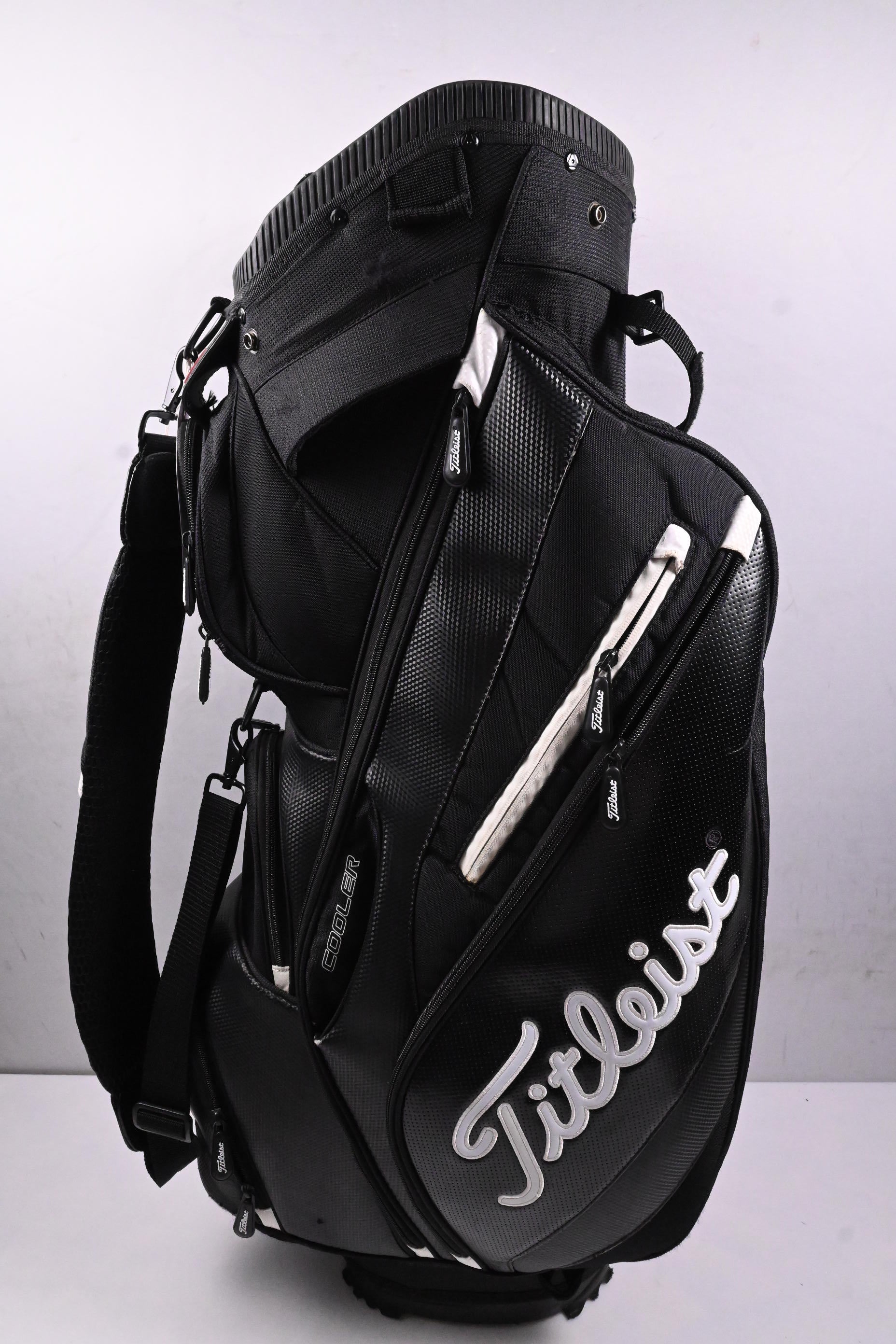 Titleist Cart Bag / 14-Way Divider / Black, White