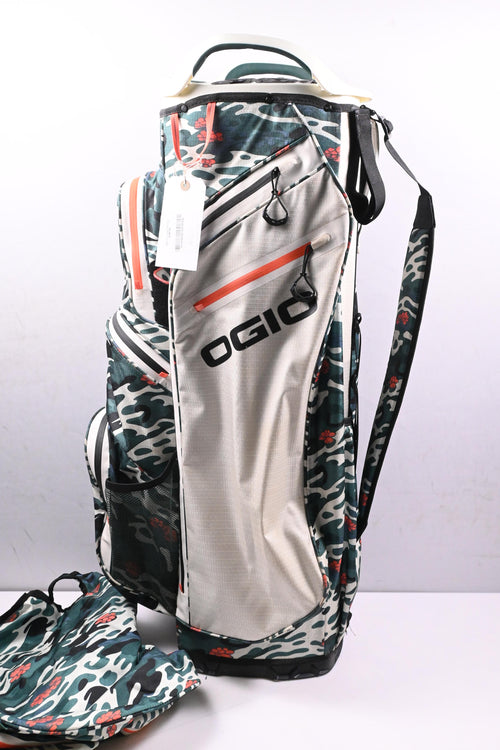 Ogio Silencer Cart Bag / 14-Way Divider / White, Green