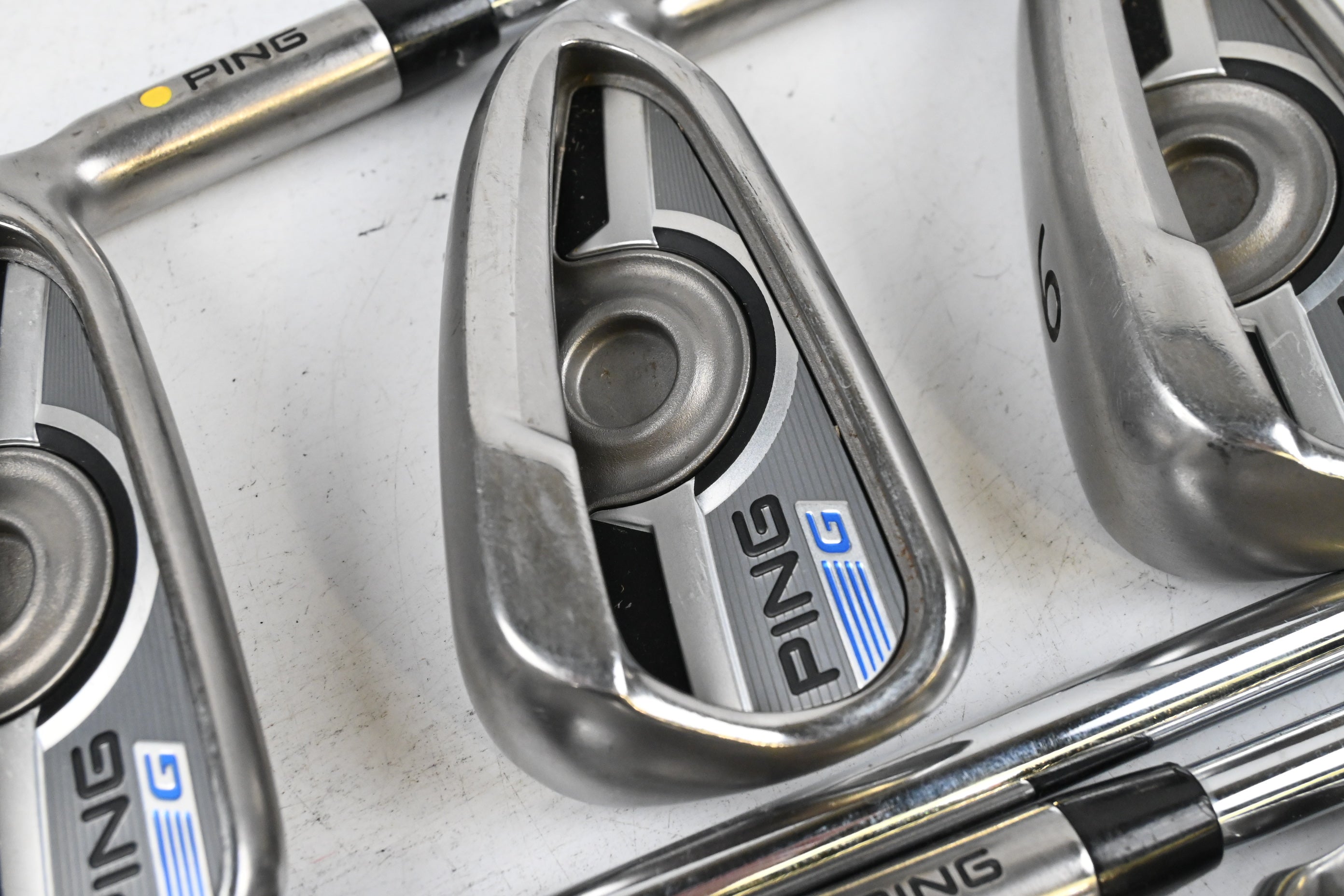Ping G Series Irons / 4-PW / Yellow Dot / Regular Flex Ping AWT 2.0 Shafts