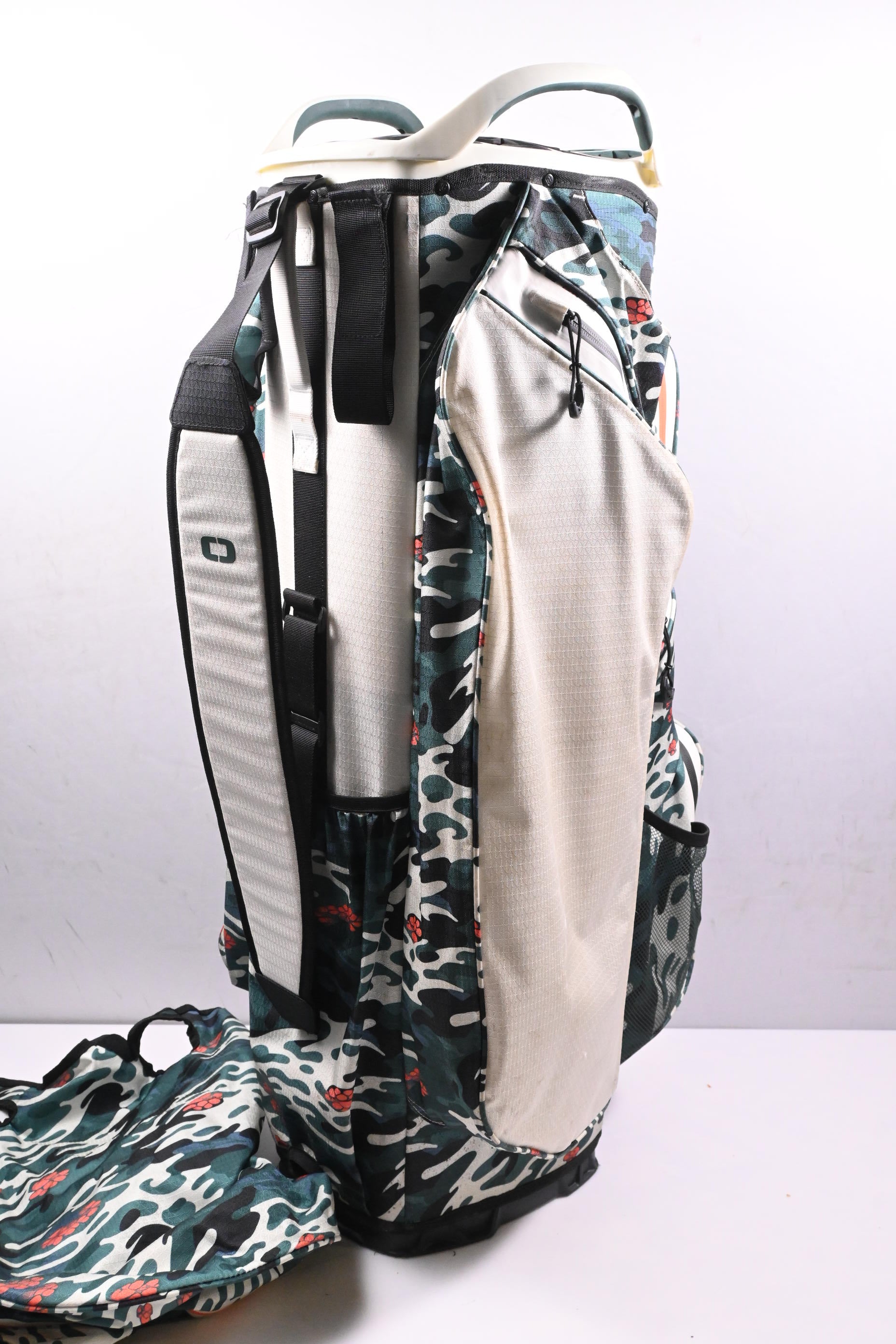 Ogio Silencer Cart Bag / 14-Way Divider / White, Green