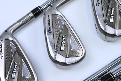TaylorMade SIM2 Max Irons / 4-PW+AW+SW / Regular Flex KBS Max MT 85 Shafts