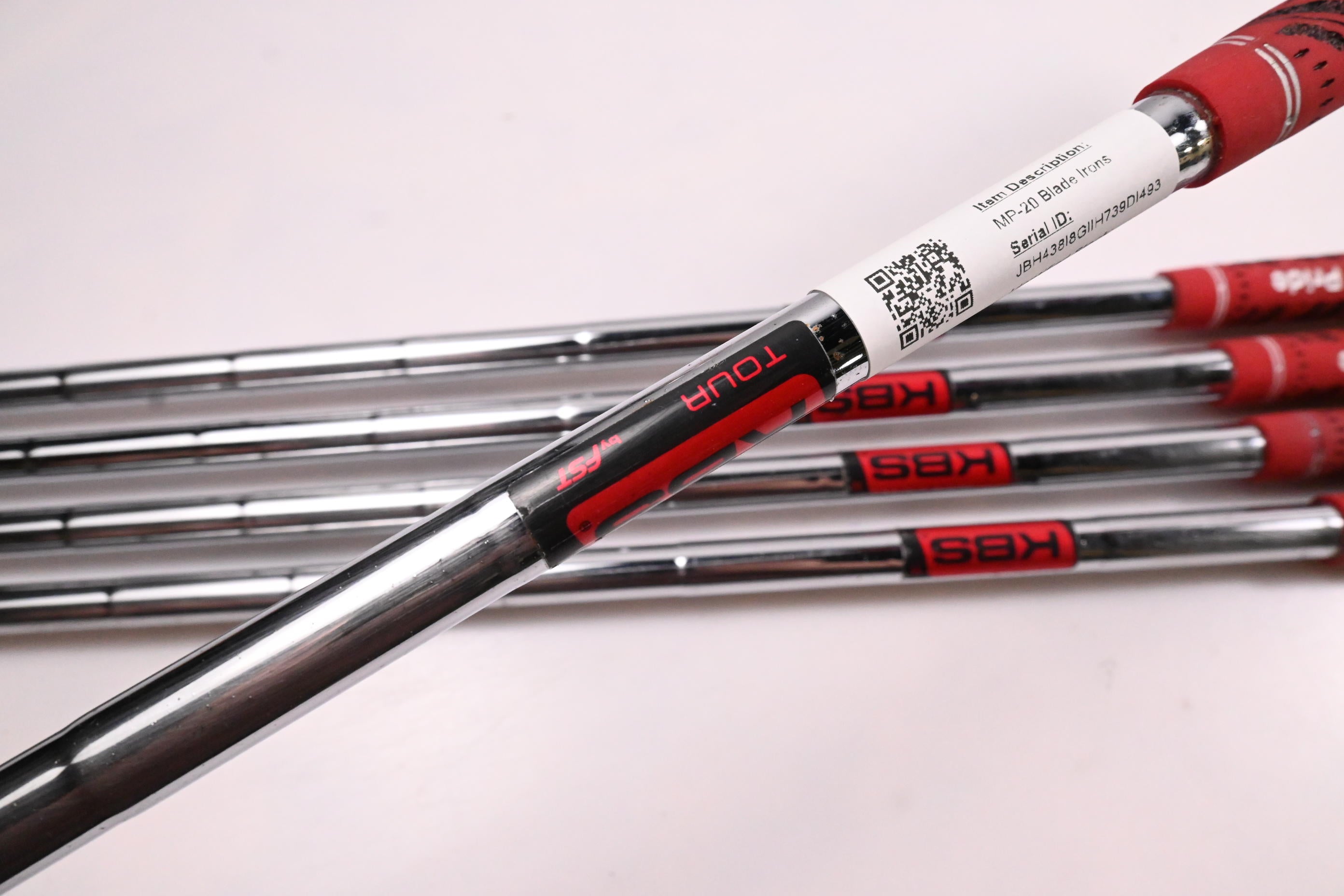 Mizuno MP-20 Blade Irons / 6-PW / Stiff Flex KBS Tour Shafts