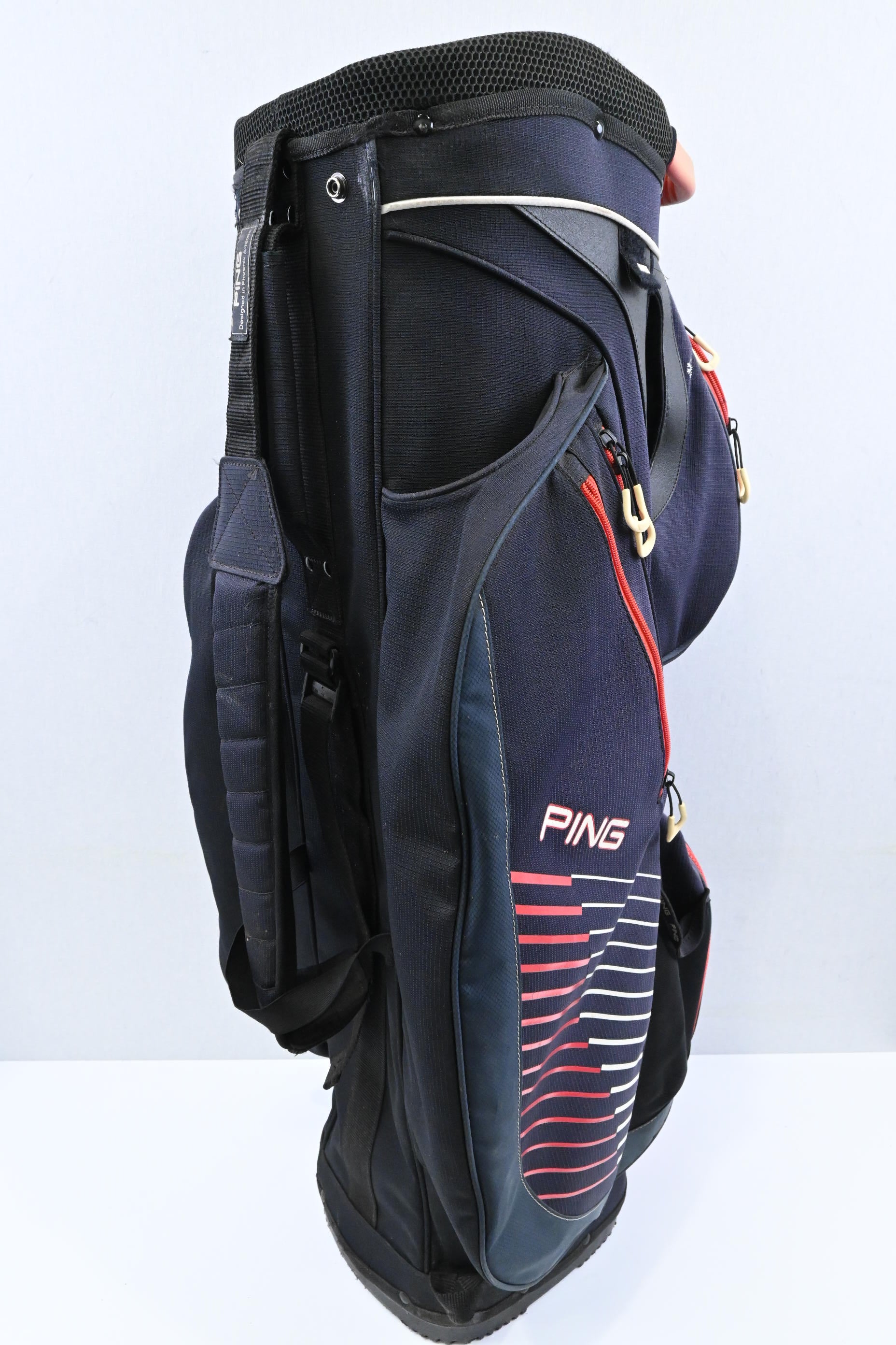 Ping Traverse Cart Bag / 14-Way / Navy, Red