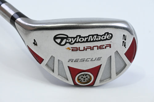 Left Hand Taylormade Burner 2007 #4 Hybrid / 22 Degree / Regular Flex Reax 65