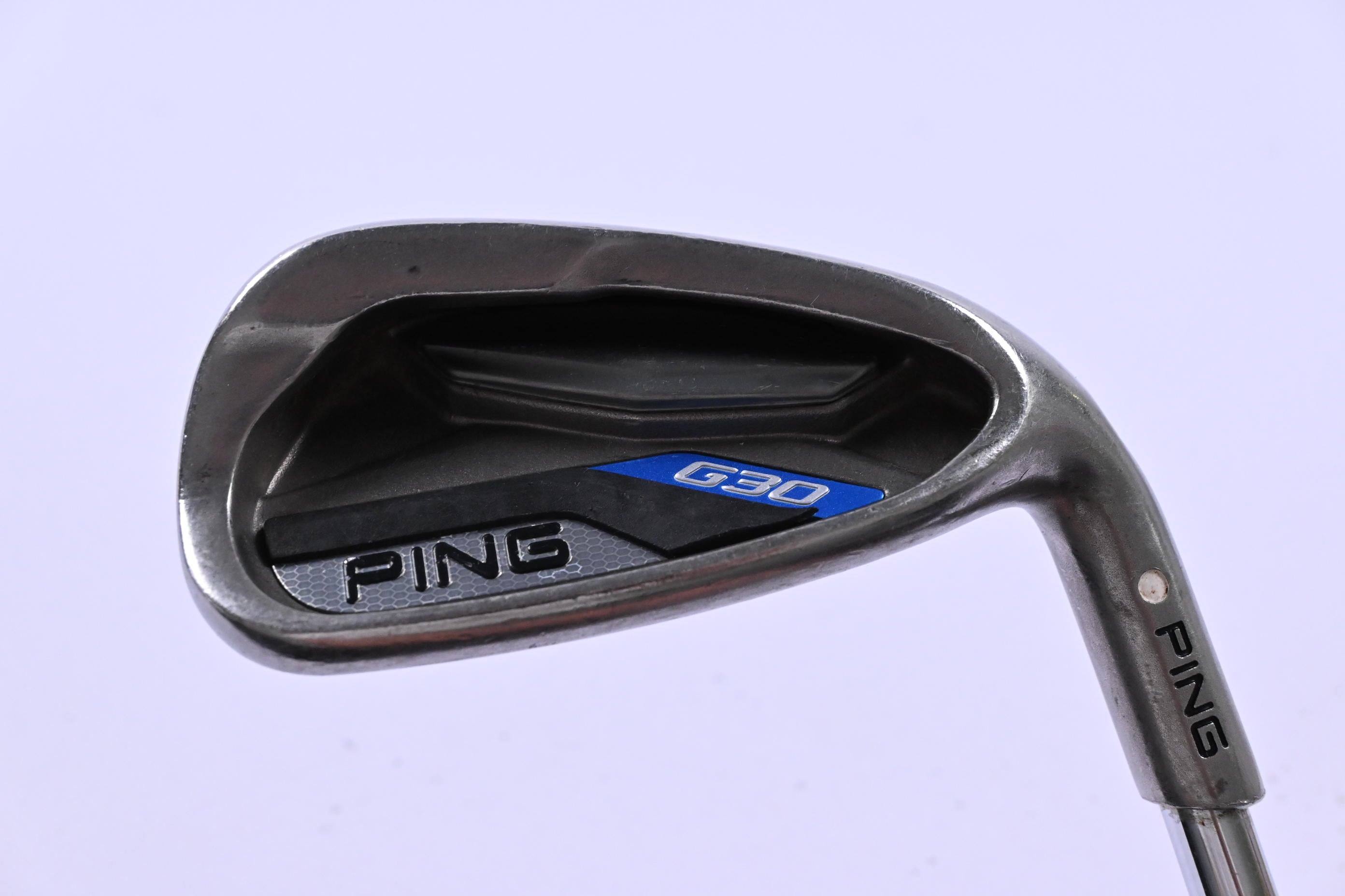 Ping G30 #9 Iron / White Dot / Regular Flex Ping CFS Distance Shaft