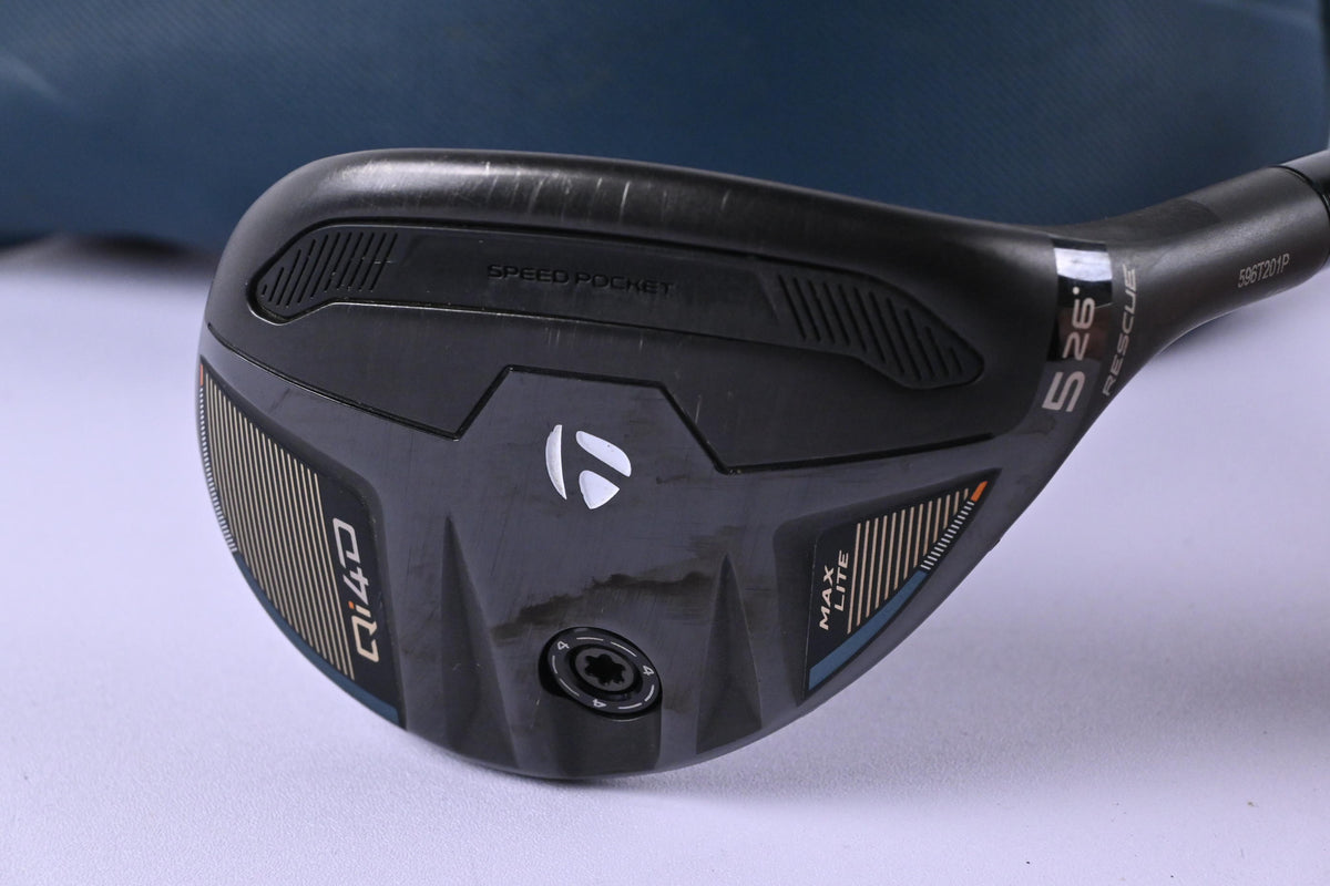 Taylormade Qi4D Max Lite #5 Hybrid / 26 Degree / Senior Flex REAX 45 Shaft