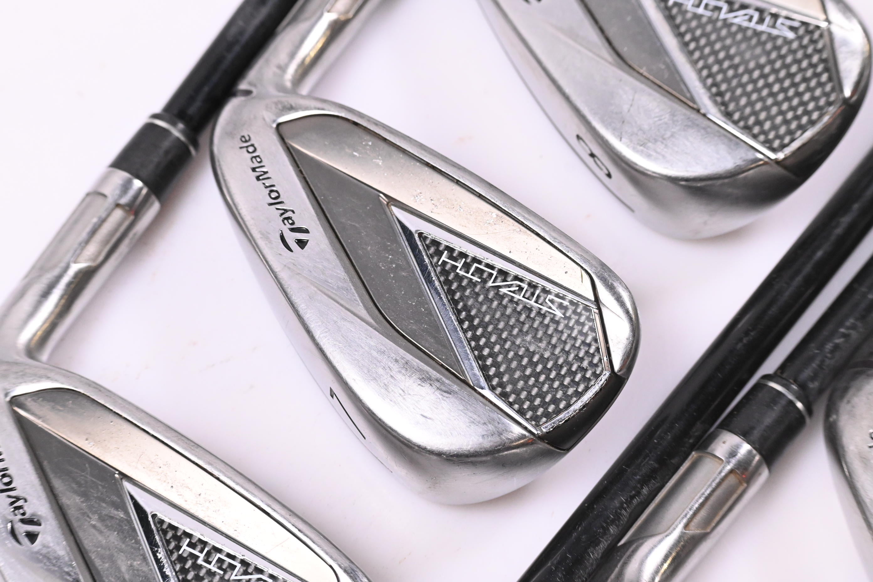 Taylormade Stealth Irons / 6=PW+AW+SW / Stiff Flex Ventus Red 7 Shaft